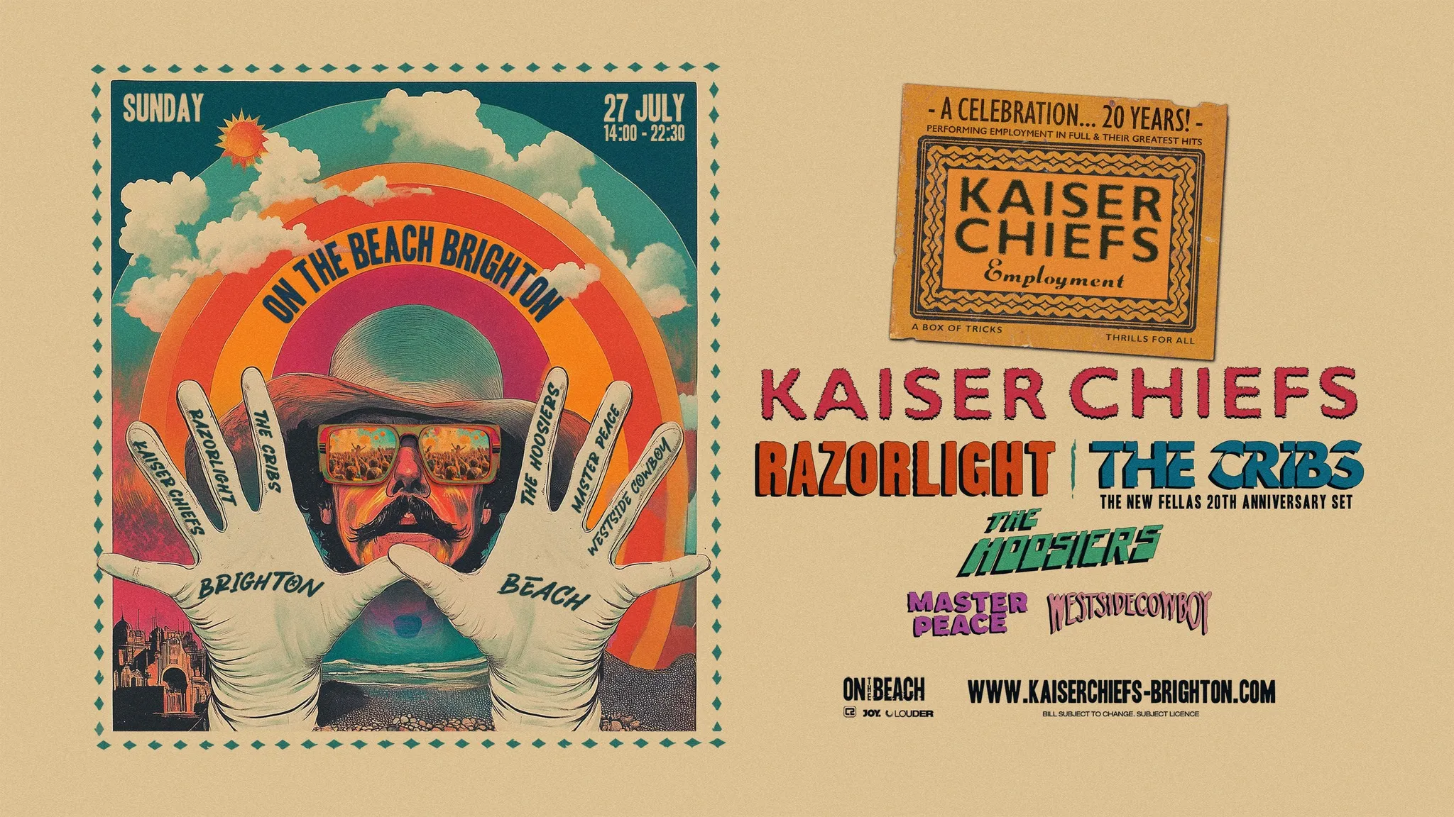 Kaiser Chiefs, Razorlight, The Cribs, The Hoosiers | On The Beach Brighton 2025