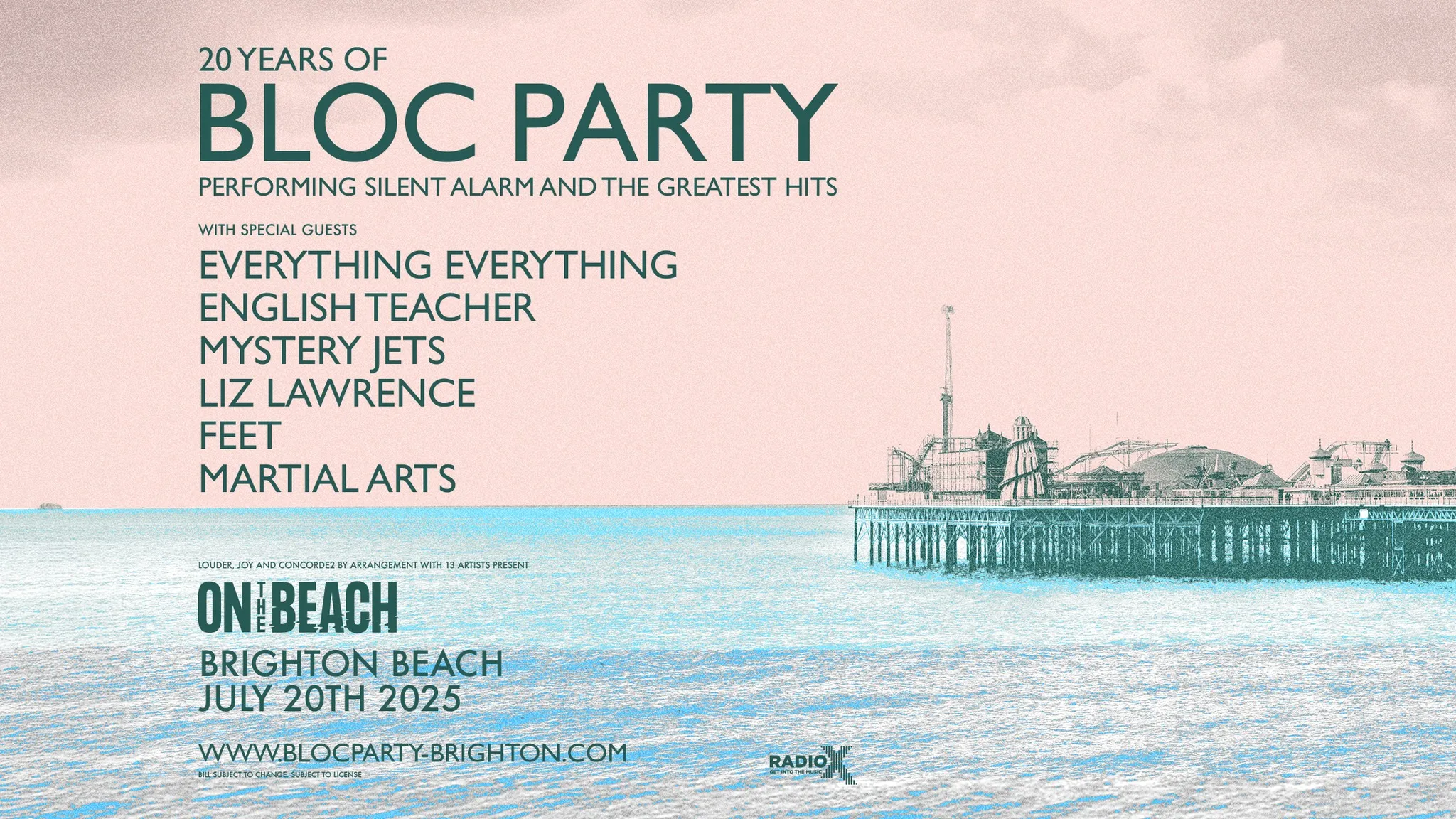 Bloc Party, On The Beach Brighton 2025 | Sold Out