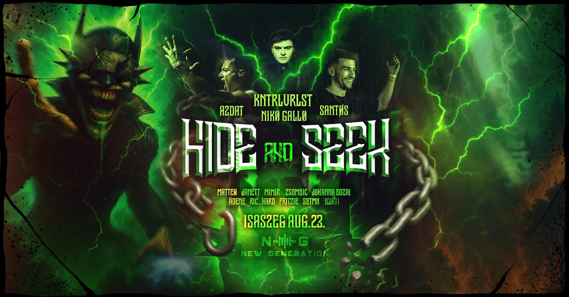 NEW GENERATION PRESENTS: ISASZEG HIDE & SEEK FESTIVAL 2025 w/ AZDAT đč SANTĂS đč KNTRLVRLST