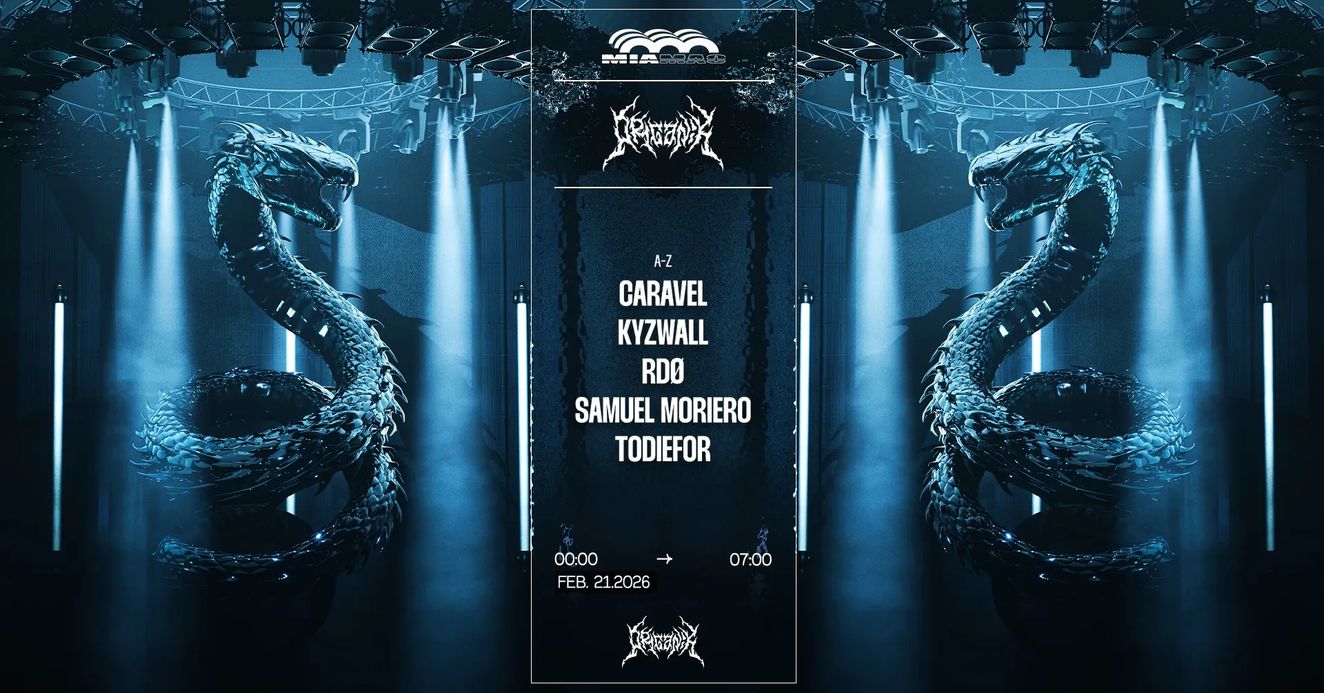 ORGANÏK : TODIEFOR, CARAVEL, SAMUEL MORIERO, RDØ, KYZWALL