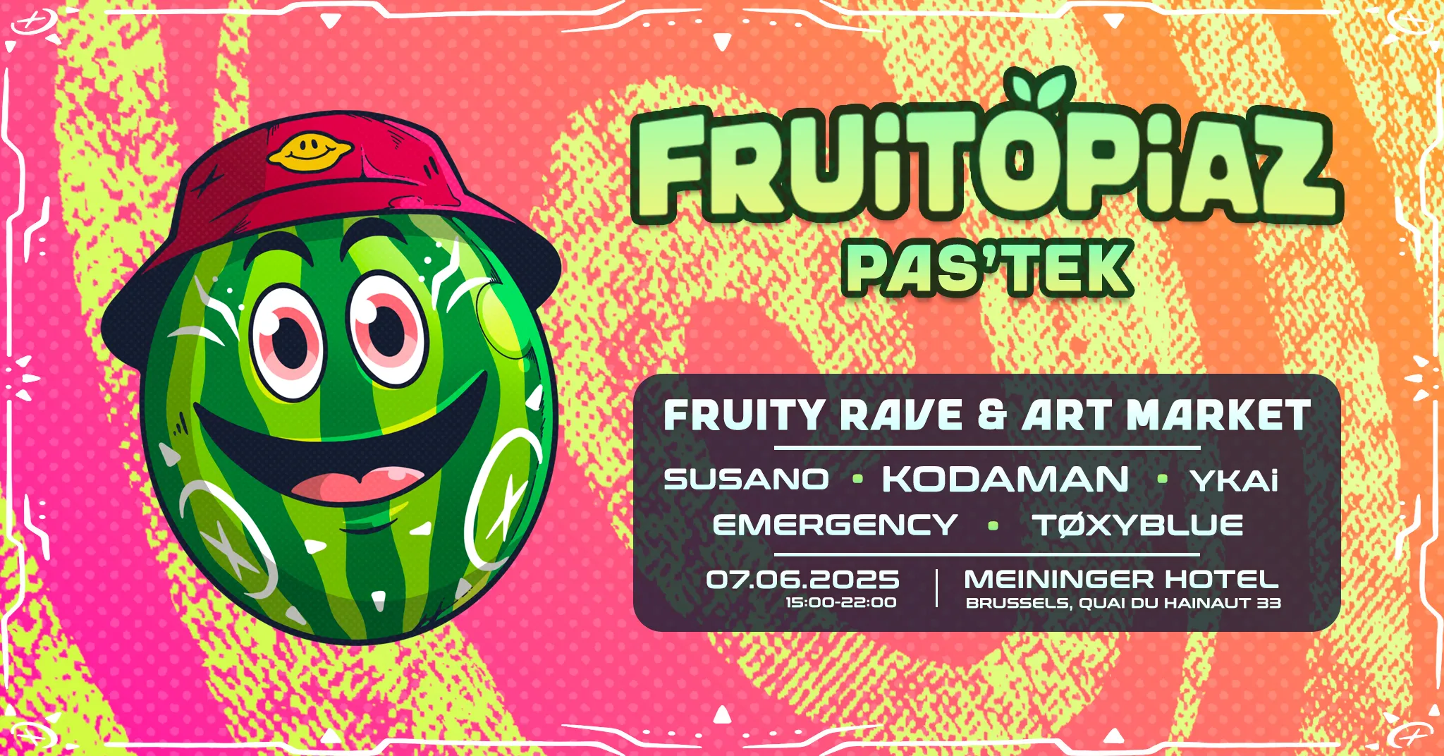 [OPEN AIR ☀️] Fruitopiaz - Pas'Tek 🍉 | Fruity Day Rave [Techno & Tekno]