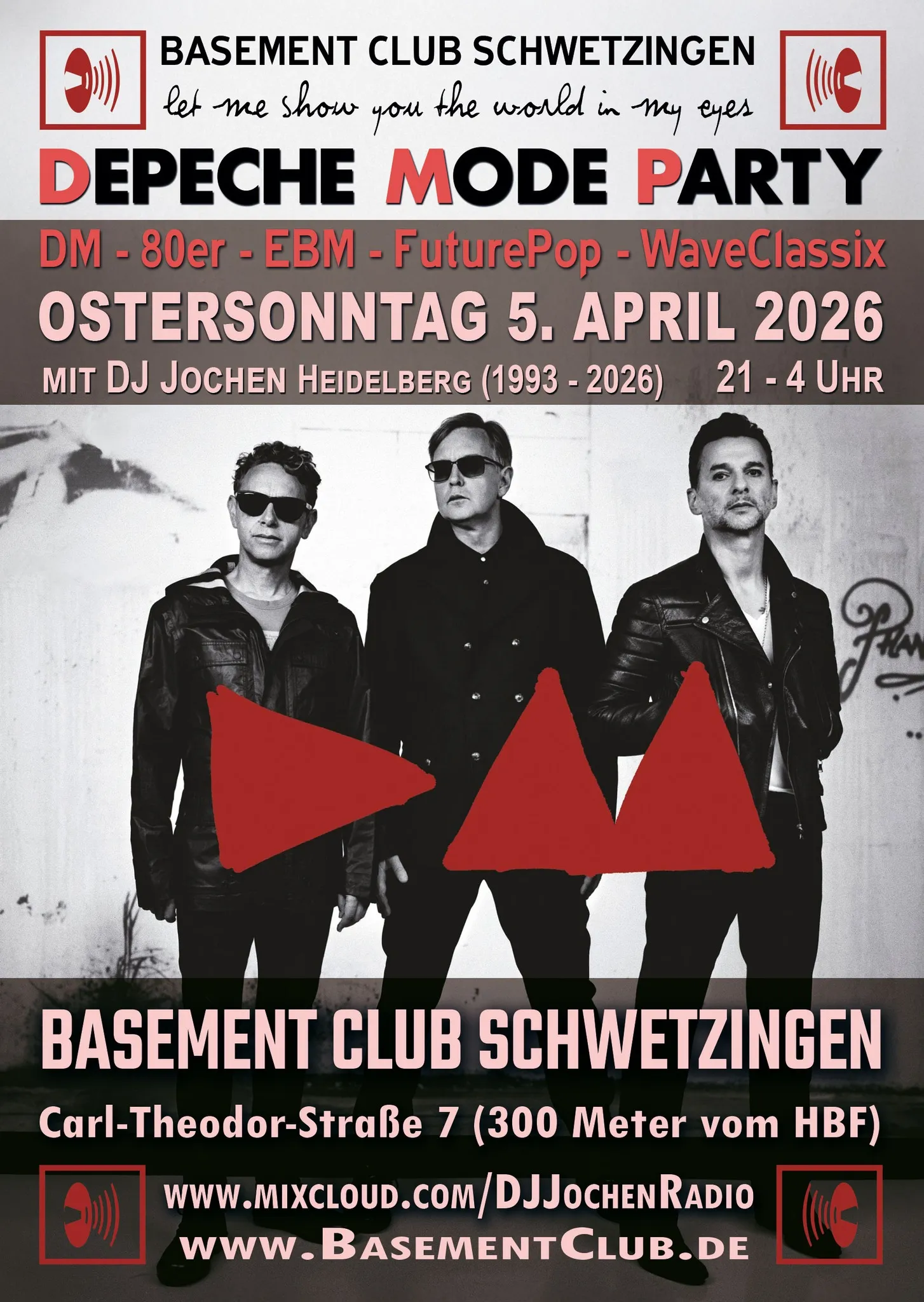 Depeche Mode Party im Basement Club Schwetzingen (Tolle neue Location) Ostersonntag 5. April