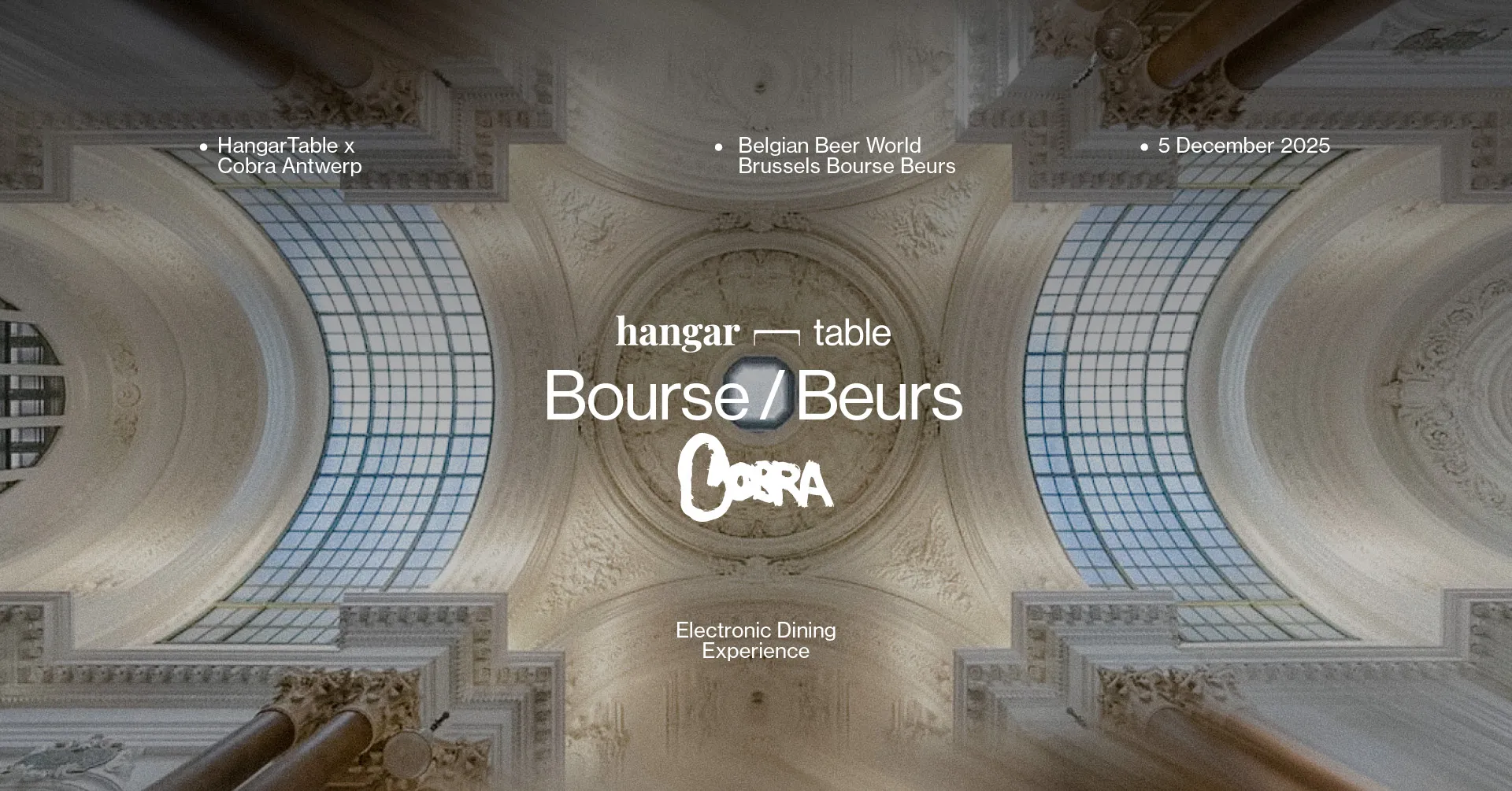 HangarTable invites Cobra Antwerp - Bourse/Beurs