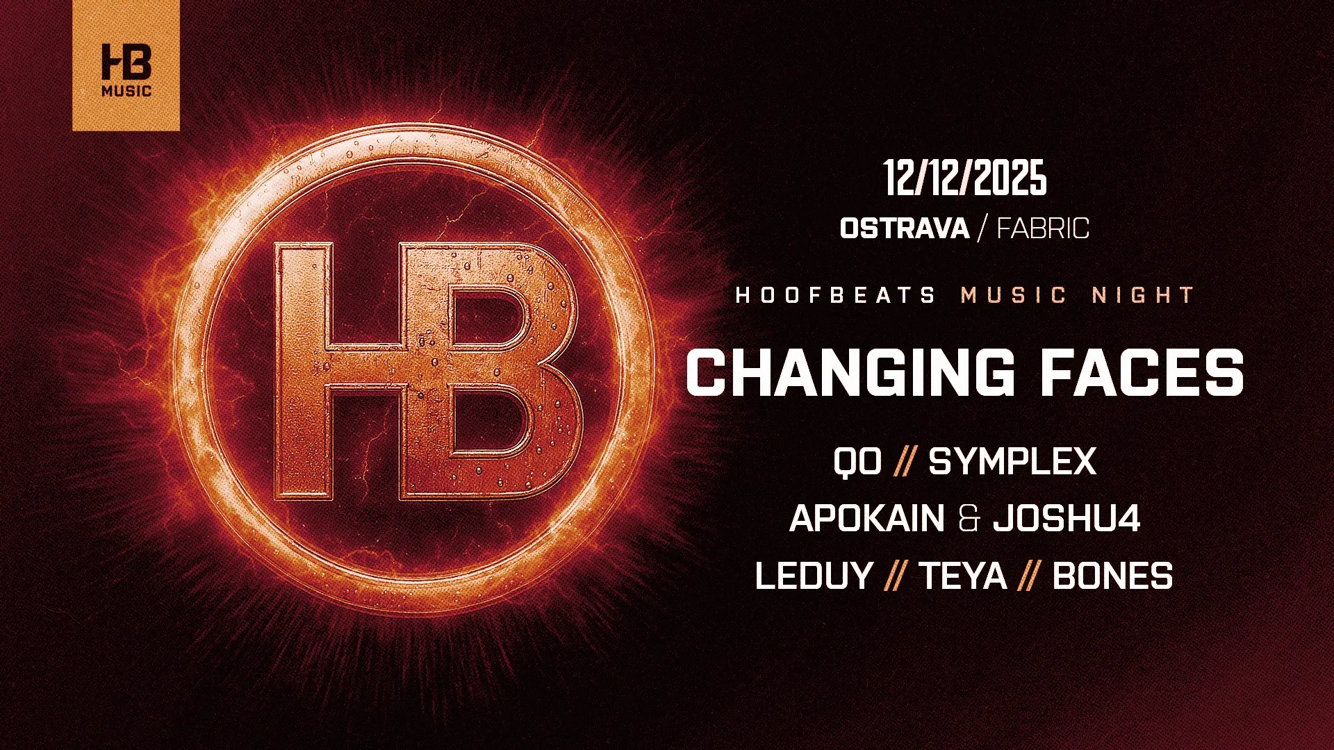Hoofbeats Music Night: Ostrava @ Fabric (12/12)