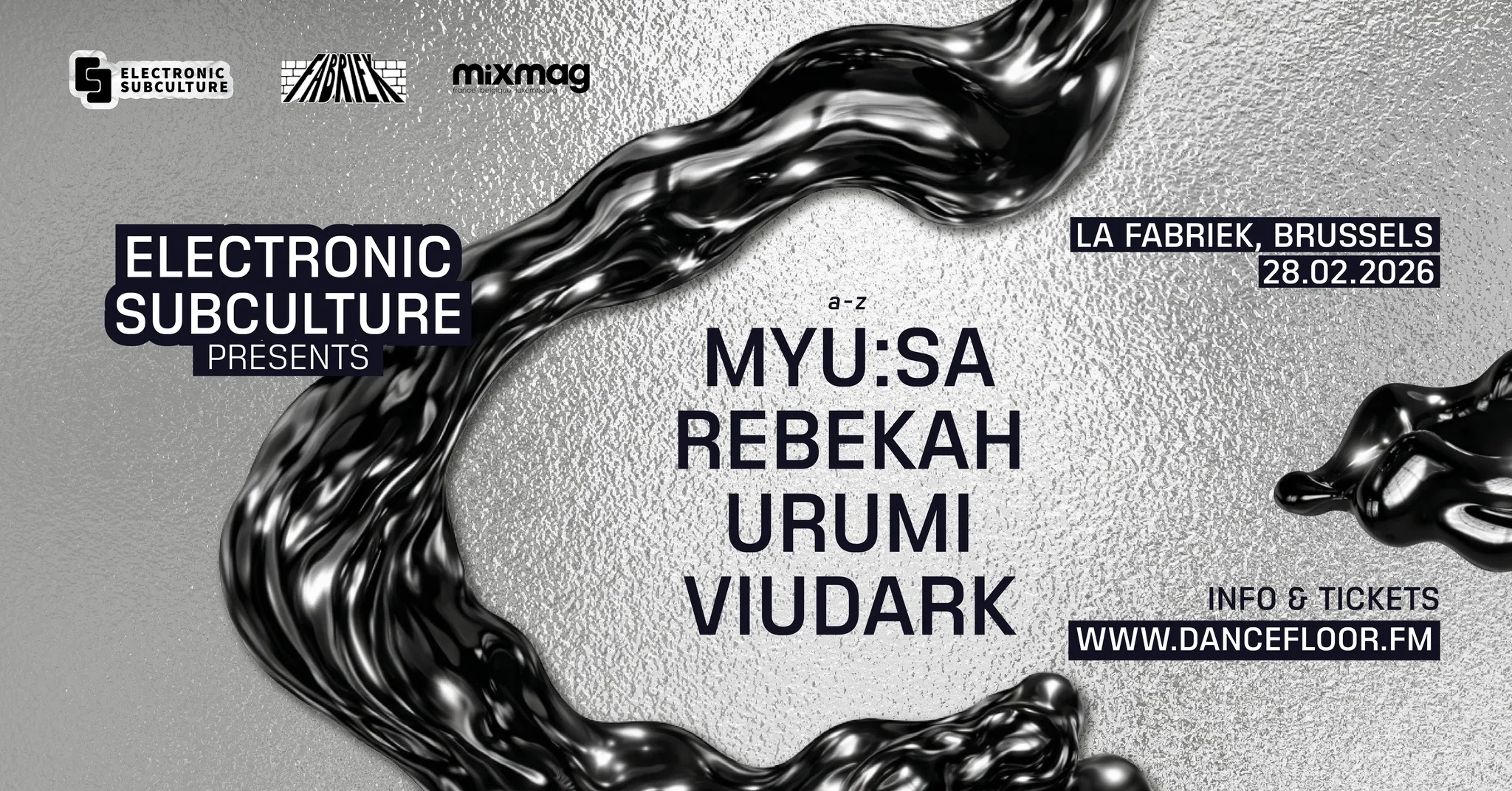Electronic Subculture presents: Rebekah, Urumi, MYU:SA, Viudark