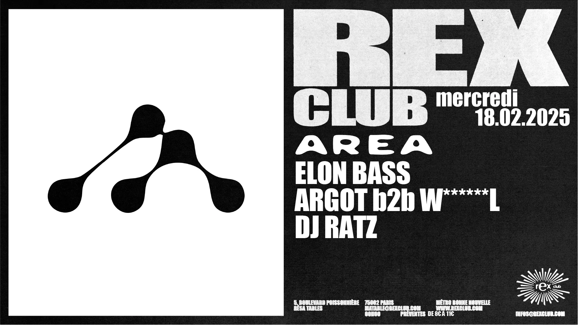 Area: Elon Bass, Argot b2b W****L, DJ RATZ