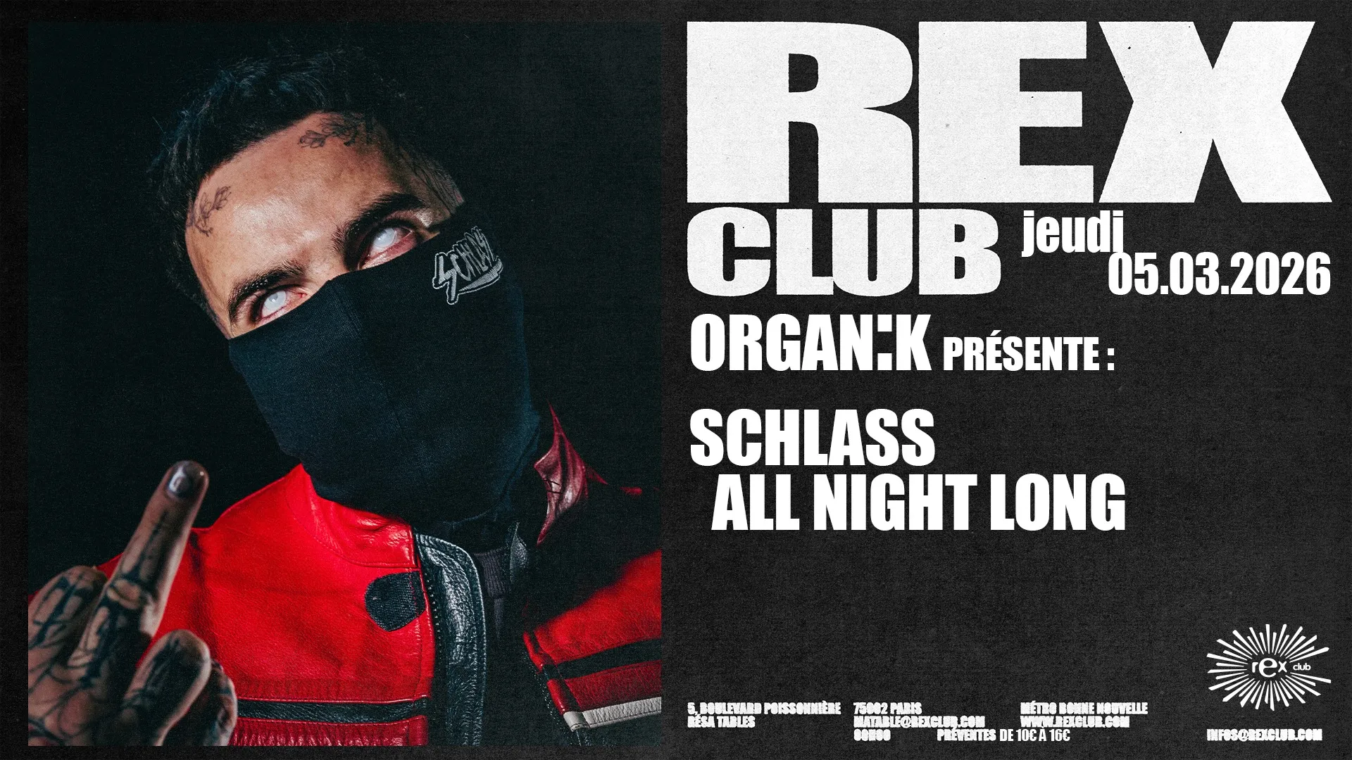 ORGANÏK Présente: Schlass all night long
