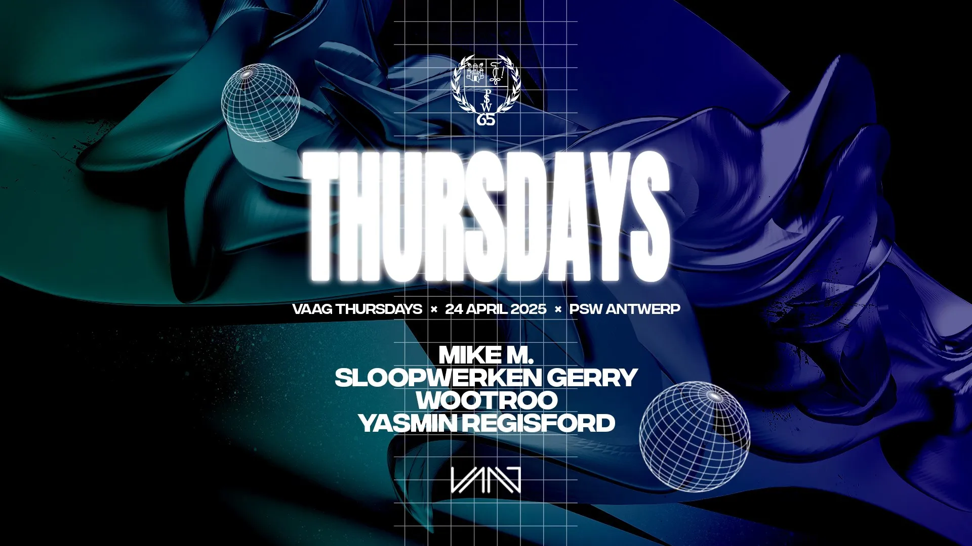 Vaag Thursdays x PSW invite YASMIN REGISFORD
