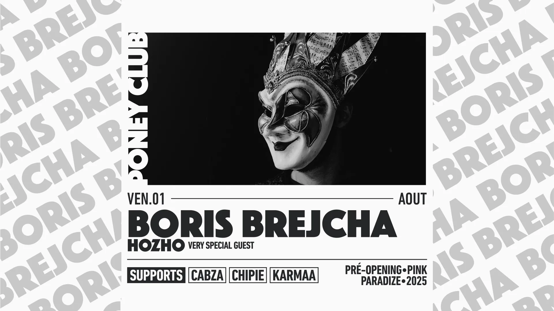 BORIS BREJCHA x PONEY CLUB