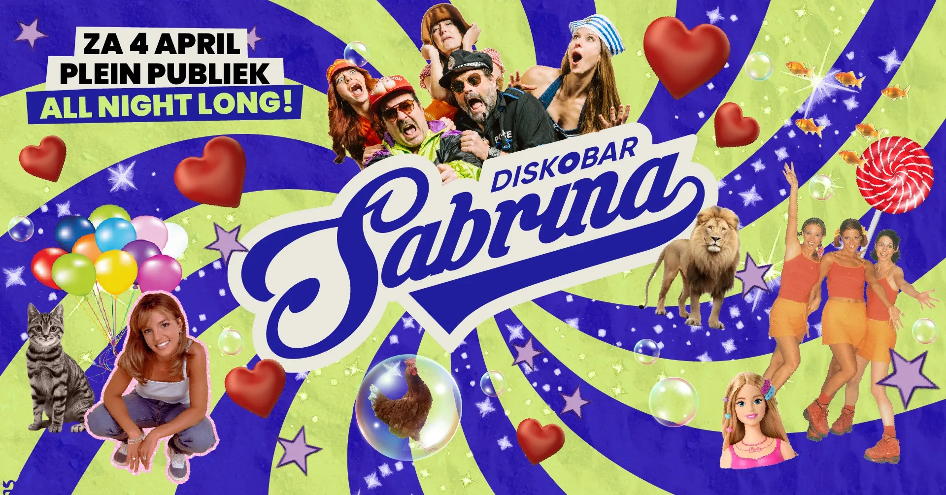Diskobar Sabrina - All Night Long! - Plein Publiek, Antwerpen