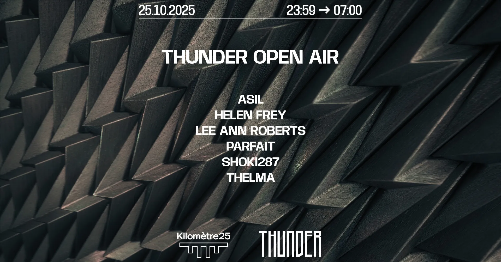 THUNDER x KILOMETRE25 : PARFAIT, SHOKI287, LEE ANN ROBERTS, THELMA, HELEN FREY
