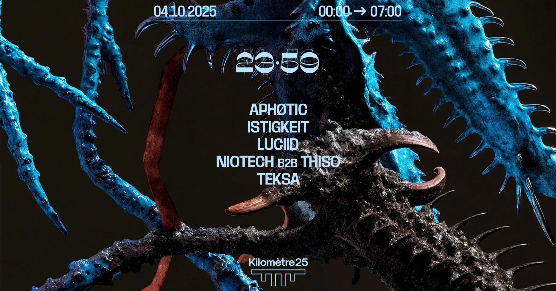 23:59 – Teksa, Luciid, Niotech B2B Thiso, Aphøtic, Istigkeit
