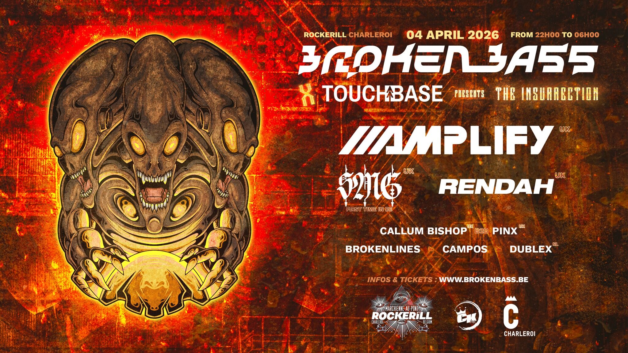 Broken'bass x Touchbase - The insurrection [w/ Amplify, SMG, Rendah & more ]