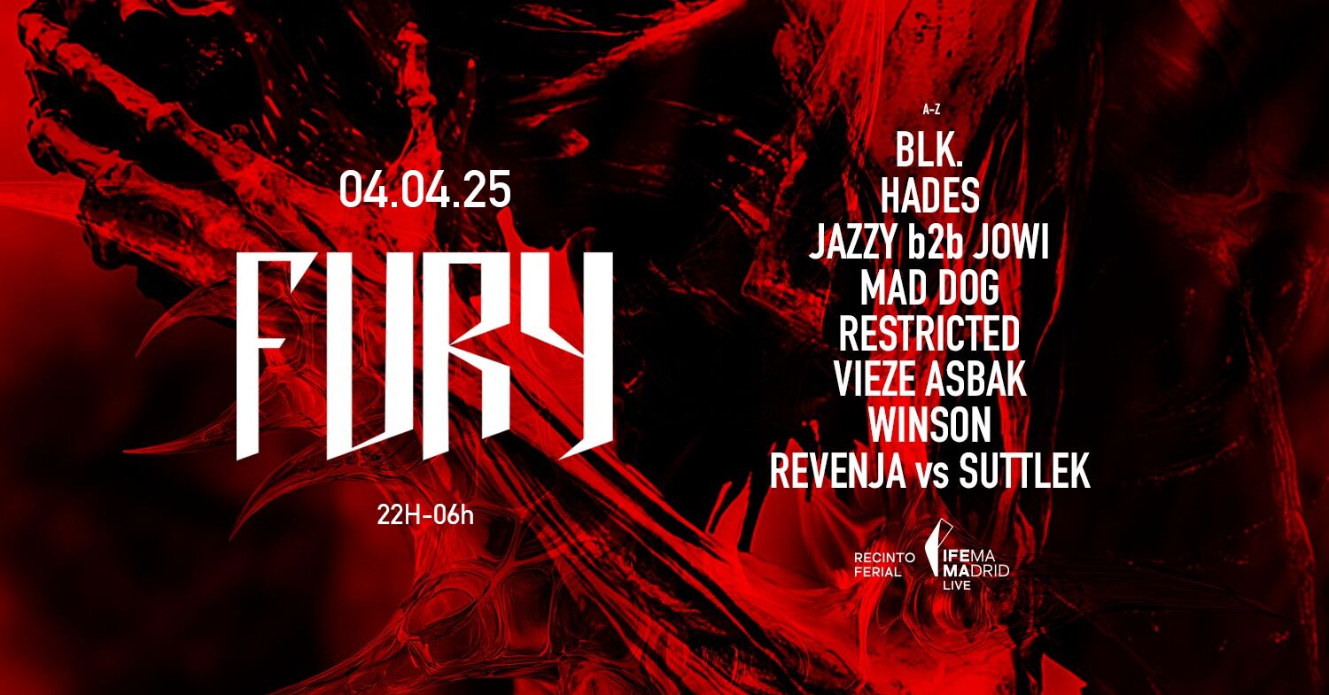 LAST 100 TICKETS* Fury Madrid Festival Hard Techno - Ifema