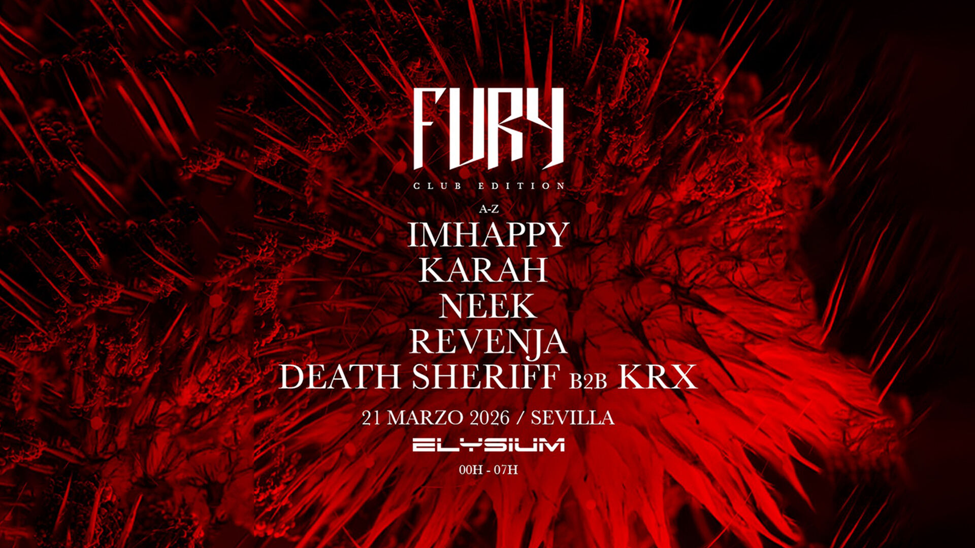 Fury Hard Techno - Elysium Sevilla