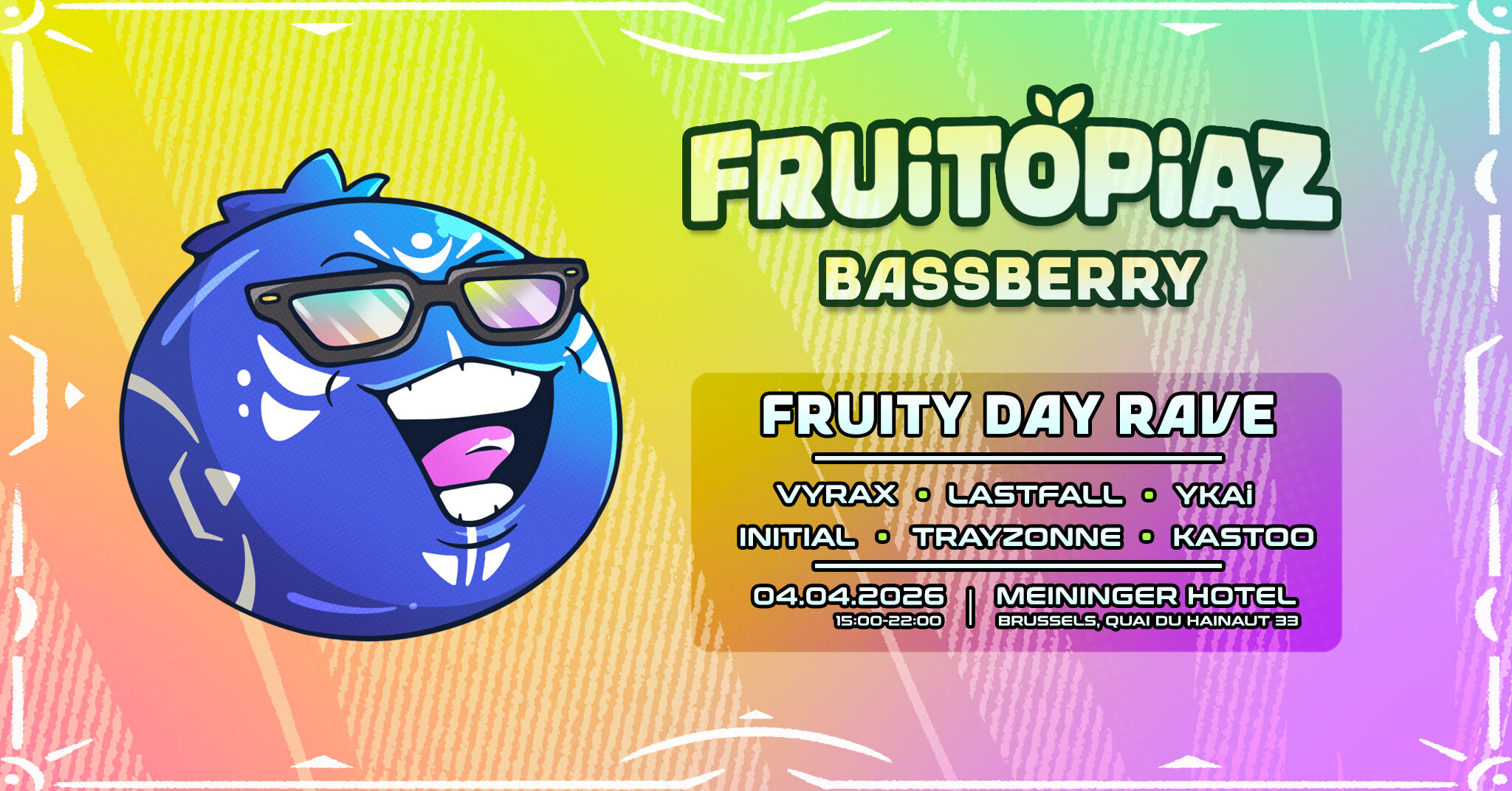 [OPEN AIR] Fruitopiaz - BassBerry 🫐 | Fruity Day Rave [Drum&Bass, Dubstep & More]