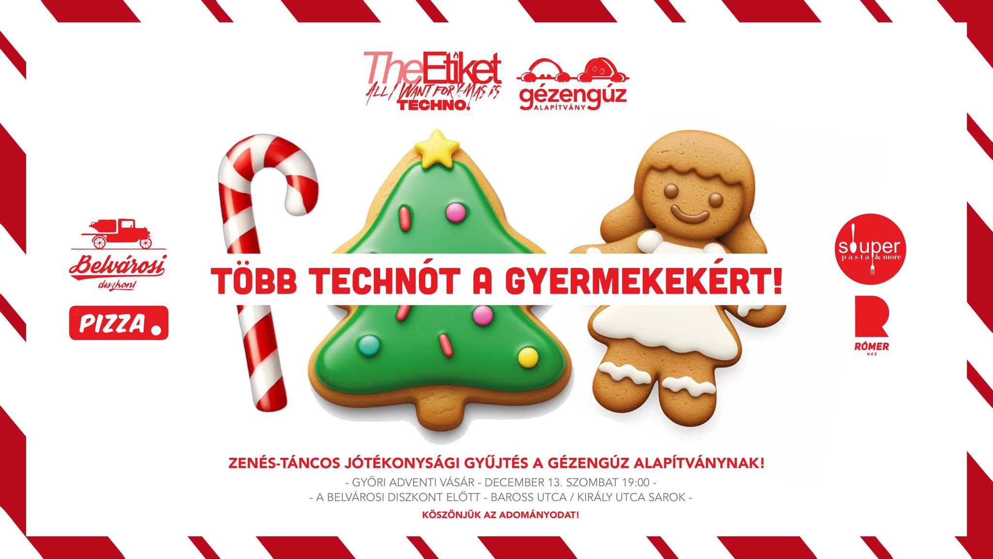 TÖBB TECHNÓT A GYERMEKEKÉRT #12 ★ Jótékonysági gyűjtés a győri adventi vásárban ★ 12.13.