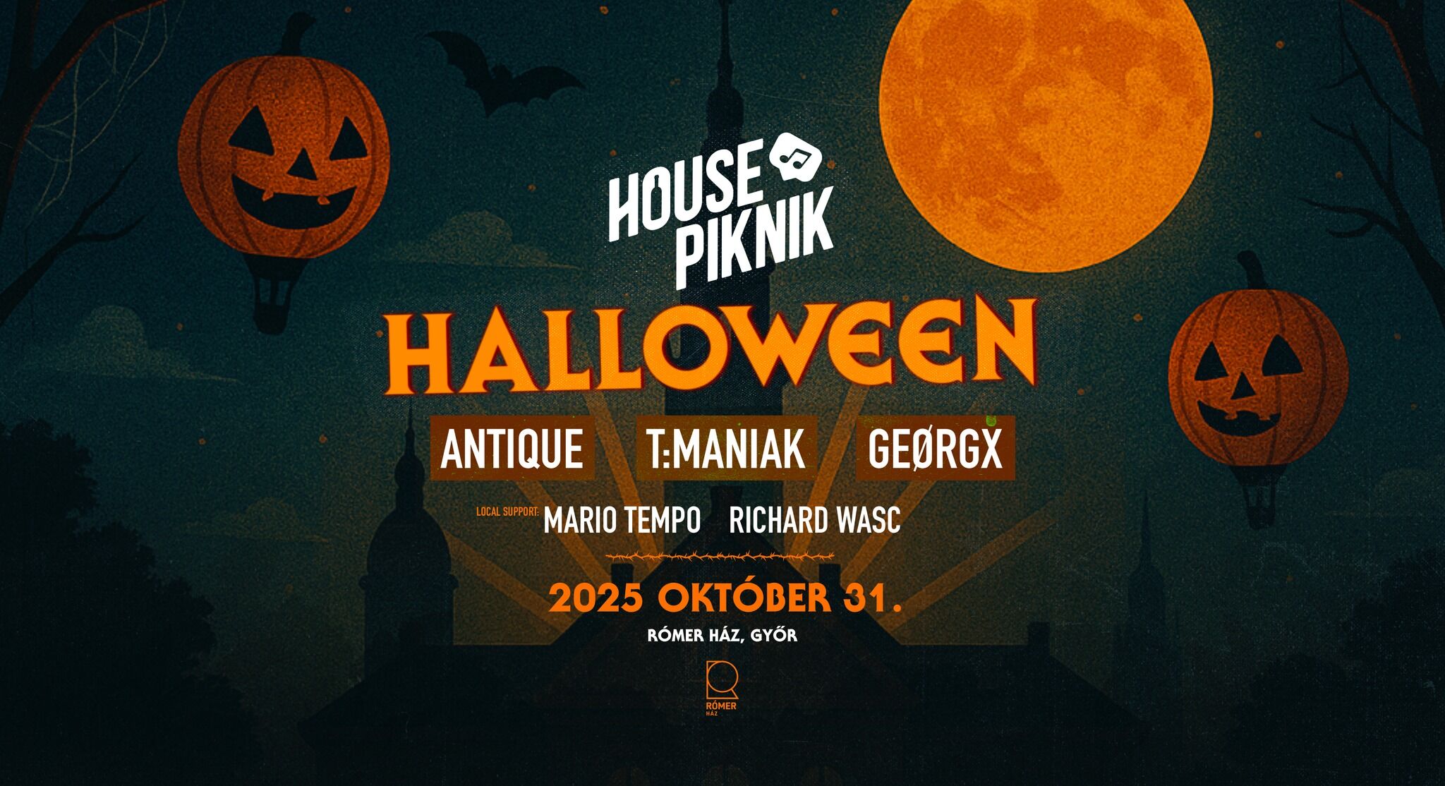 HOUSE PIKNIK HALLOWEEN | 10.31. | Rómer Ház, Győr