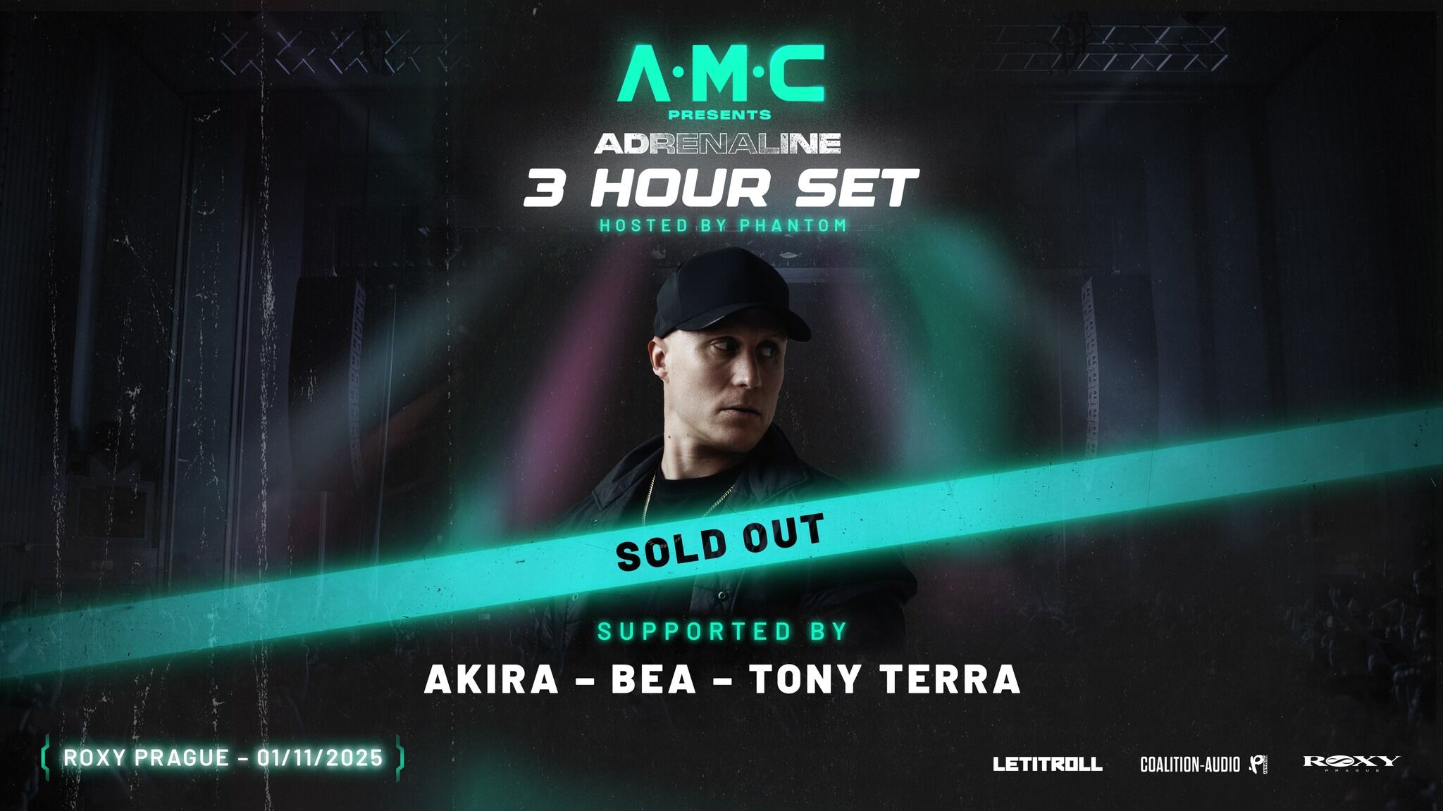 A.M.C presents ADRENALINE 3H set - Roxy Prague – SOLD OUT!