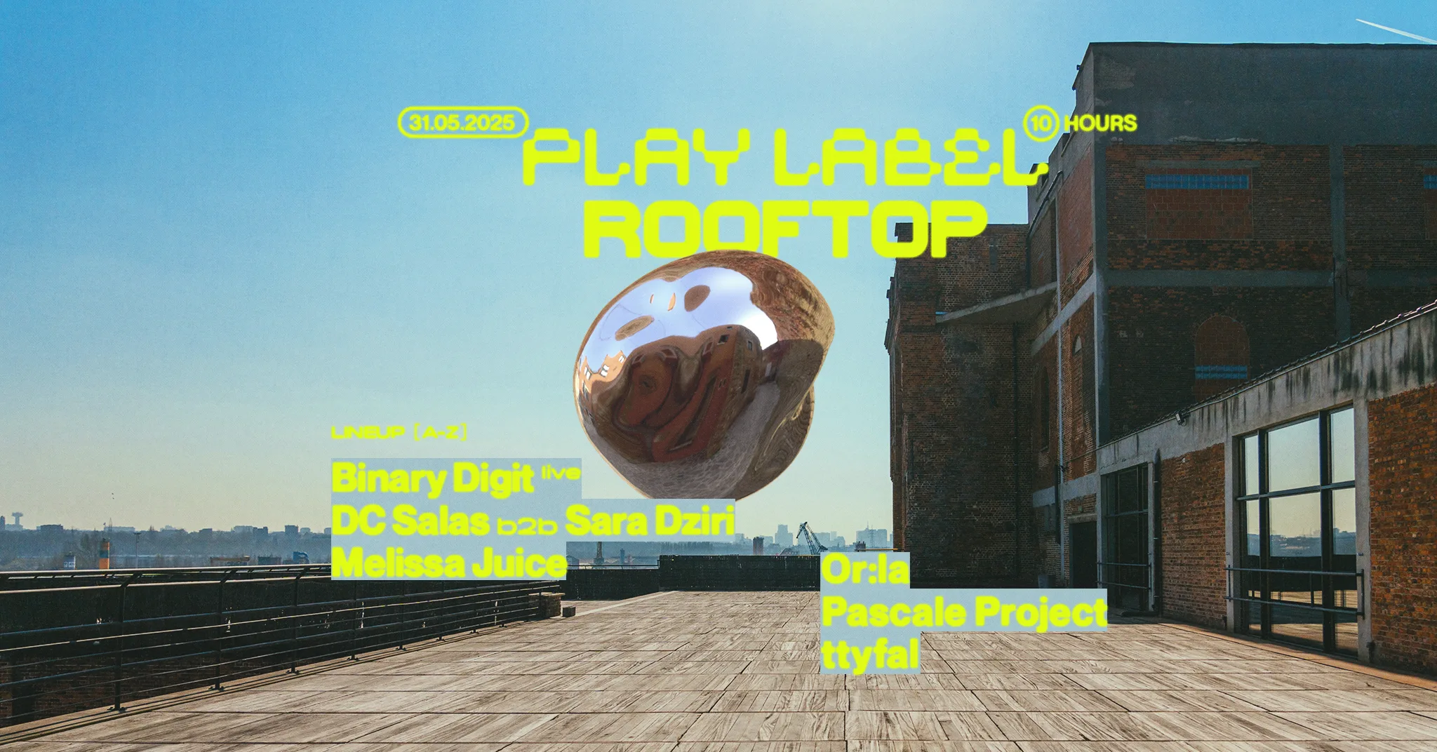 Play Label Rooftop • Or:la, Binary Digit (live), Pascale Project & more