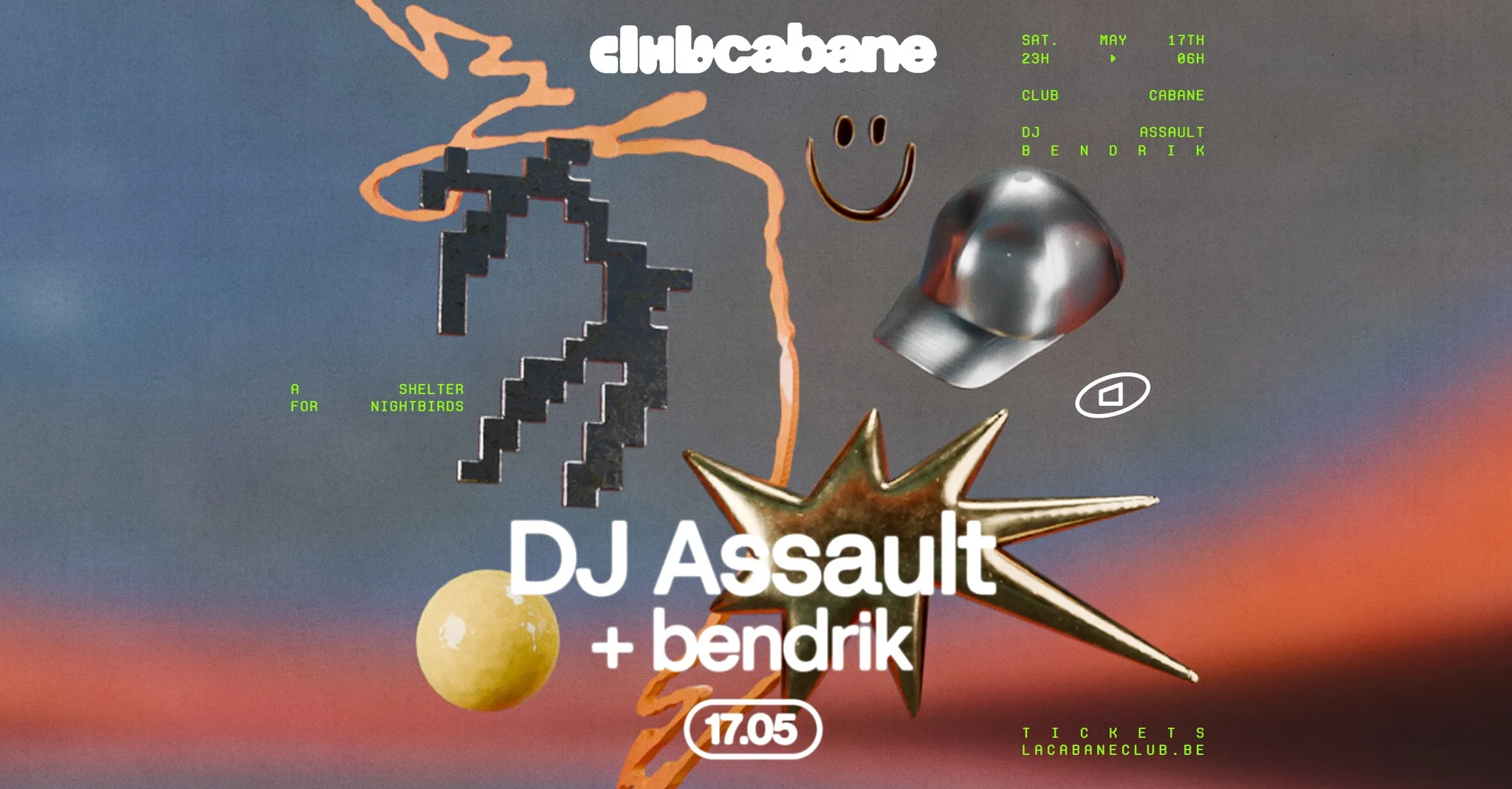 Club Cabane | DJ ASSAULT + bendrik • Round 2