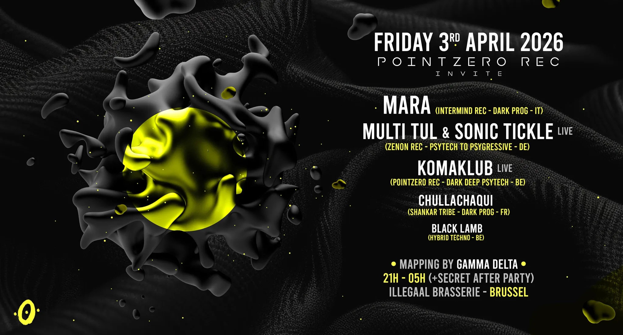 POINTZERO REC invite MARA / SONIC TICKLE / MULTI TUL / KOMAKLUB & more + After Party
