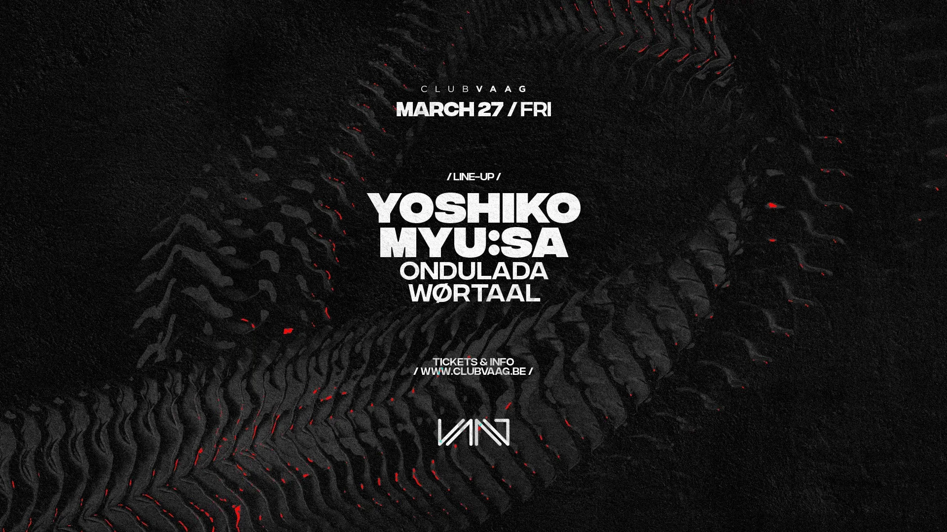 Club Vaag invites YOSHIKO & MYU:SA