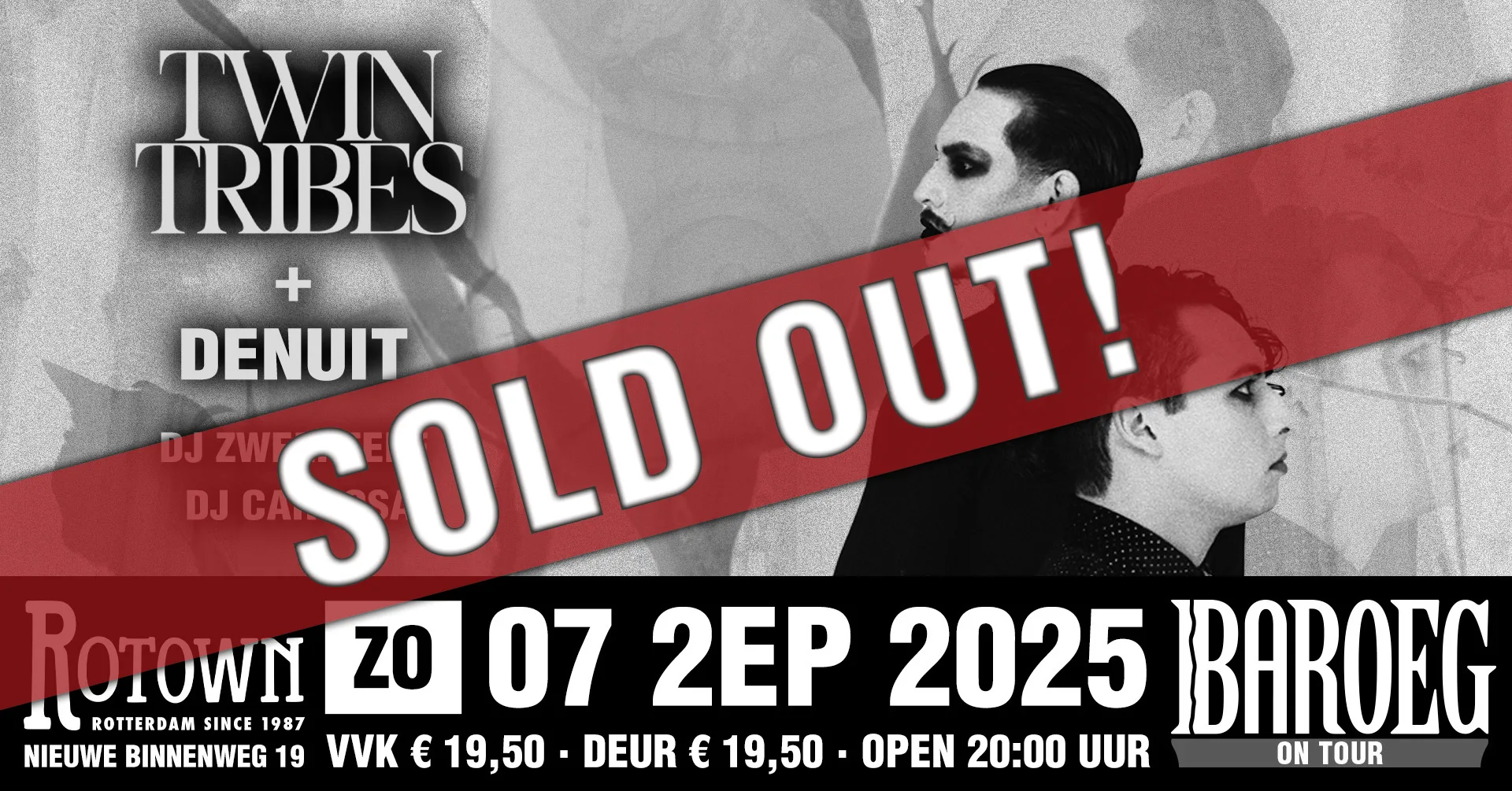 SOLD OUT: Baroeg On Tour @ Rotown: Wavefest presents: Twin Tribes + Denuit
