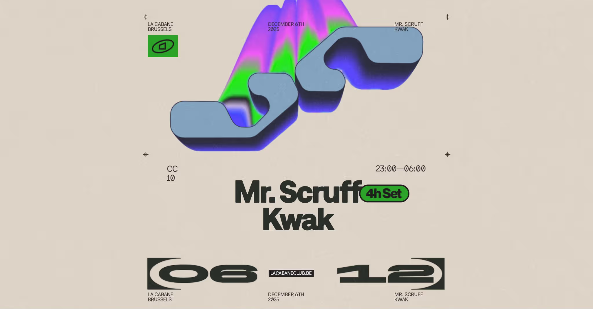 Club Cabane | Mr. Scruff (4h set) + Kwak