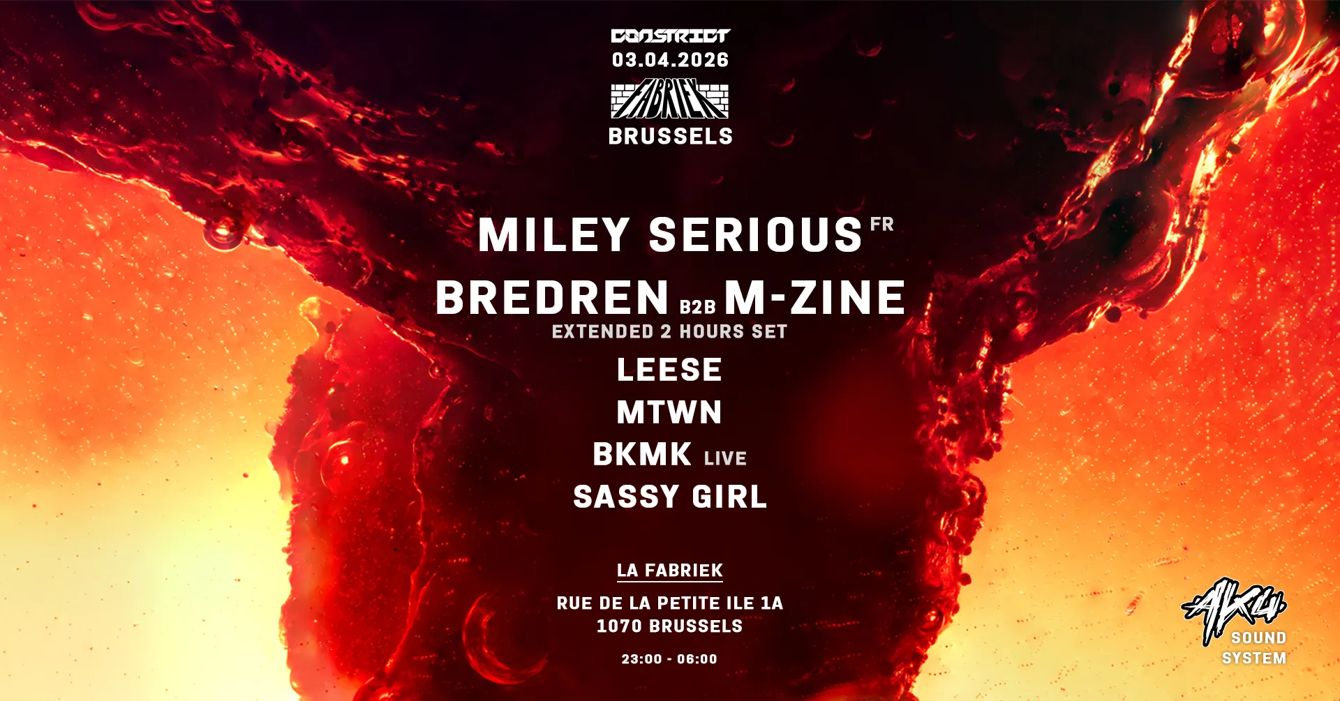 Constrict w/ Miley Serious, Bredren, M-zine and more