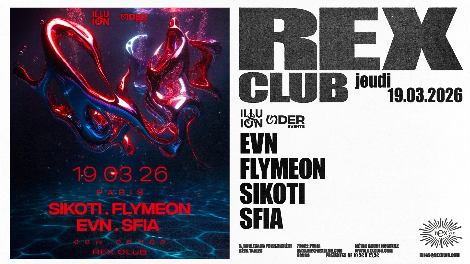Illusion X Under Events: Evn, Flymeon, Sikoti, Sfia
