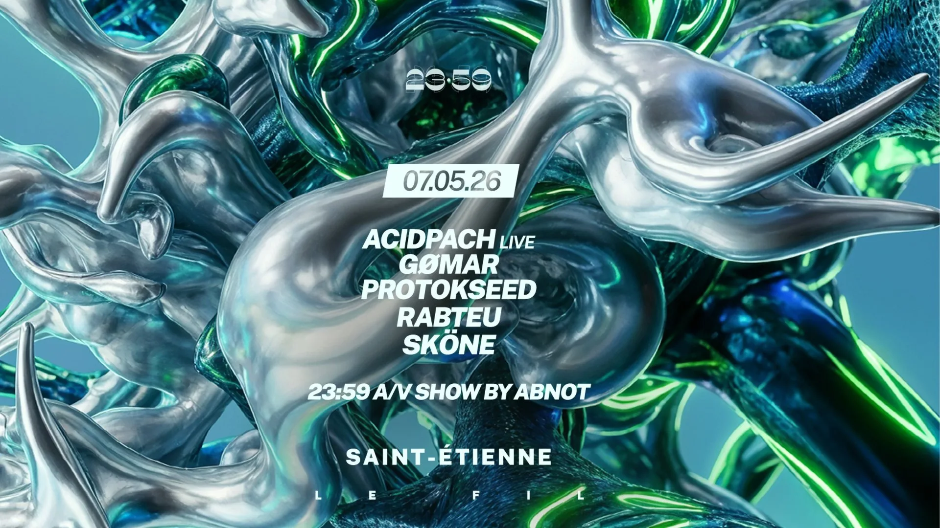 23:59 - ACIDPACH, SKÖNE, PROTOKSEED, RABTEU, GØMAR