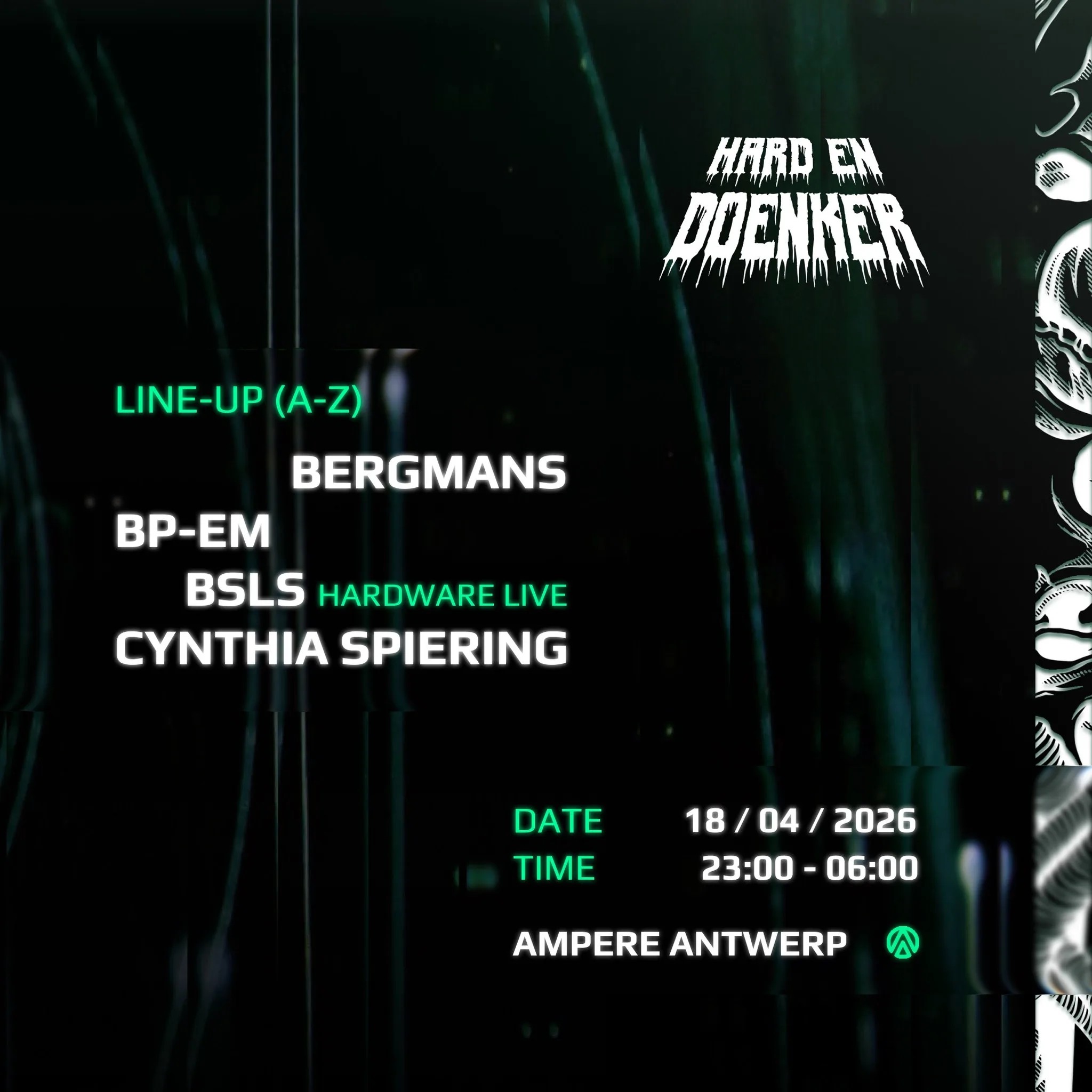 Hard En Doenker Presents: BSLS (LIVE), CYNTHIA SPIERING,…