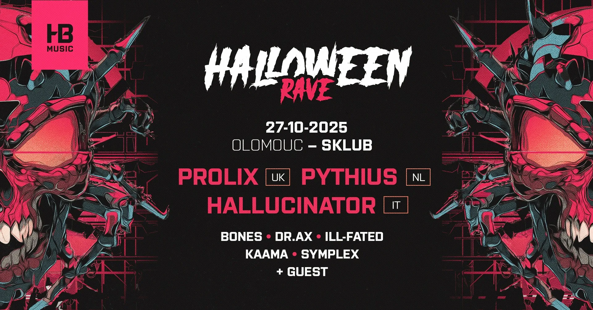Hoofbeats Halloween Rave 🔥 Prolix / Pythius / Hallucinator