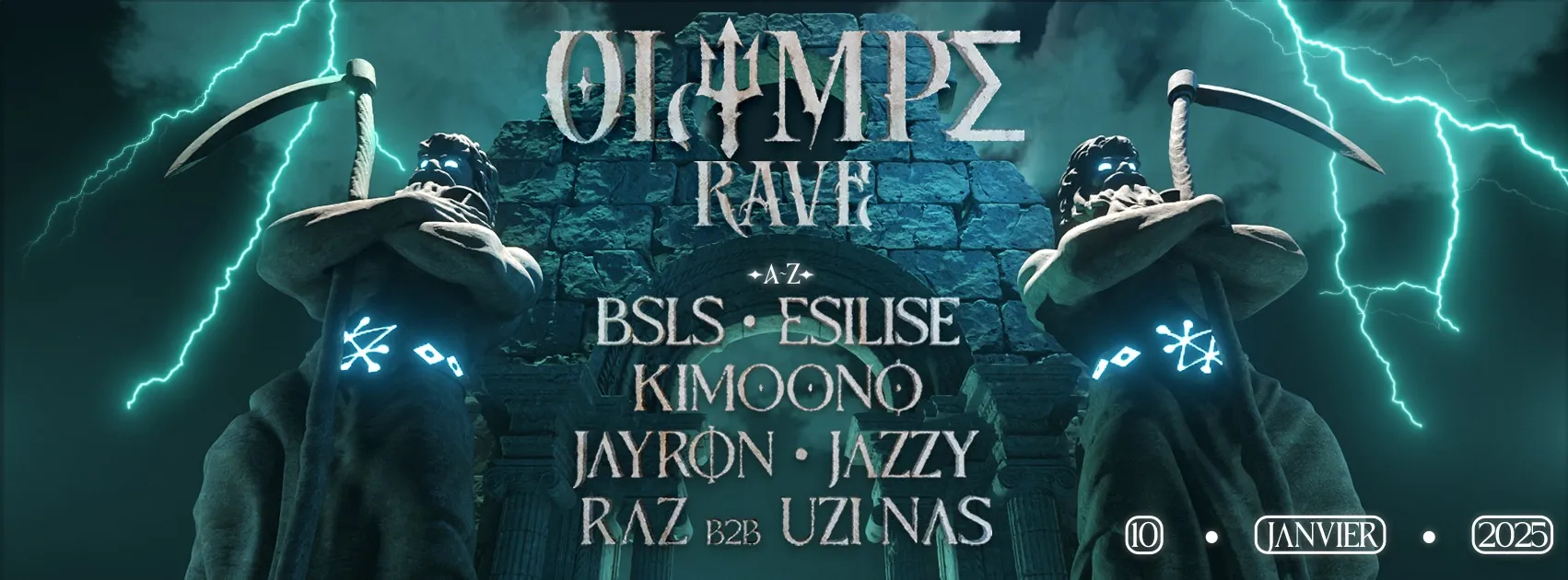 OLYMPE RAVE ⎮ CRONOS EDITION W/ JAZZY , JAYRON , BSLS, ESILISE & more