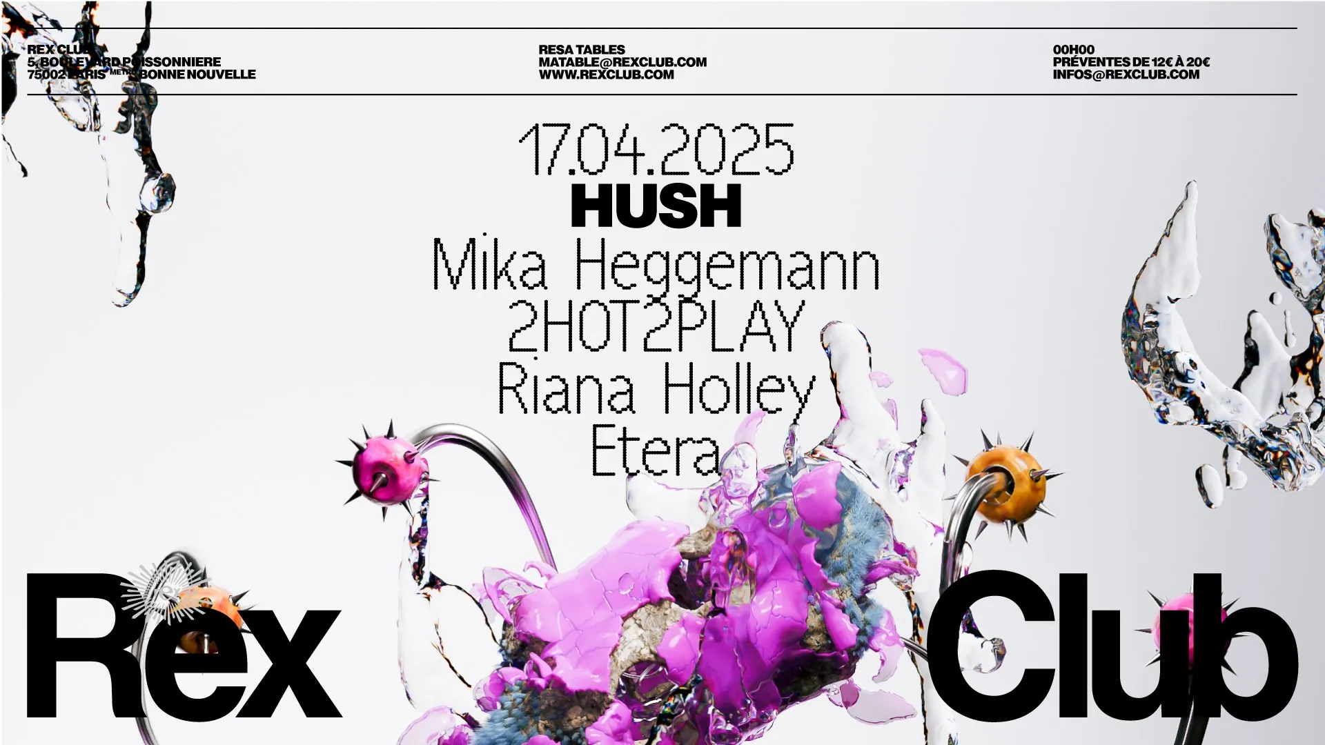 HUSH X REX CLUB : FIRST EDITION