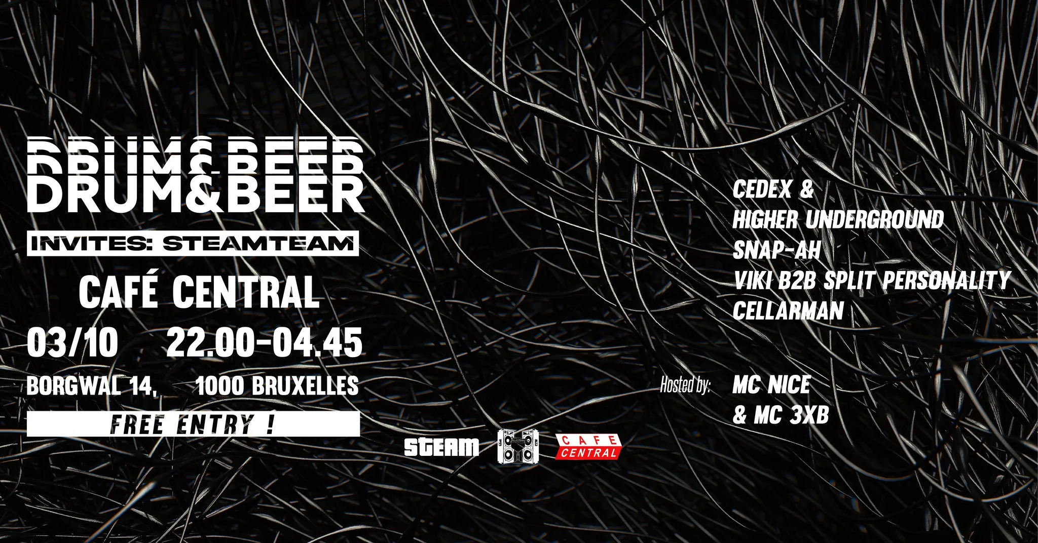 Drum & Beer invites STEAMteam @Café Central