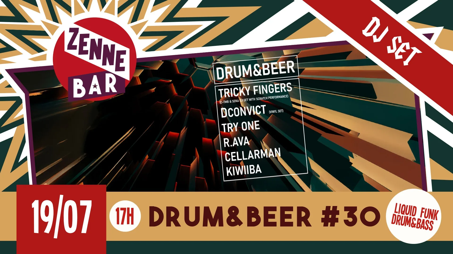 Drum & Beer #30 - Summer Liquid Funk Session @Zennebar