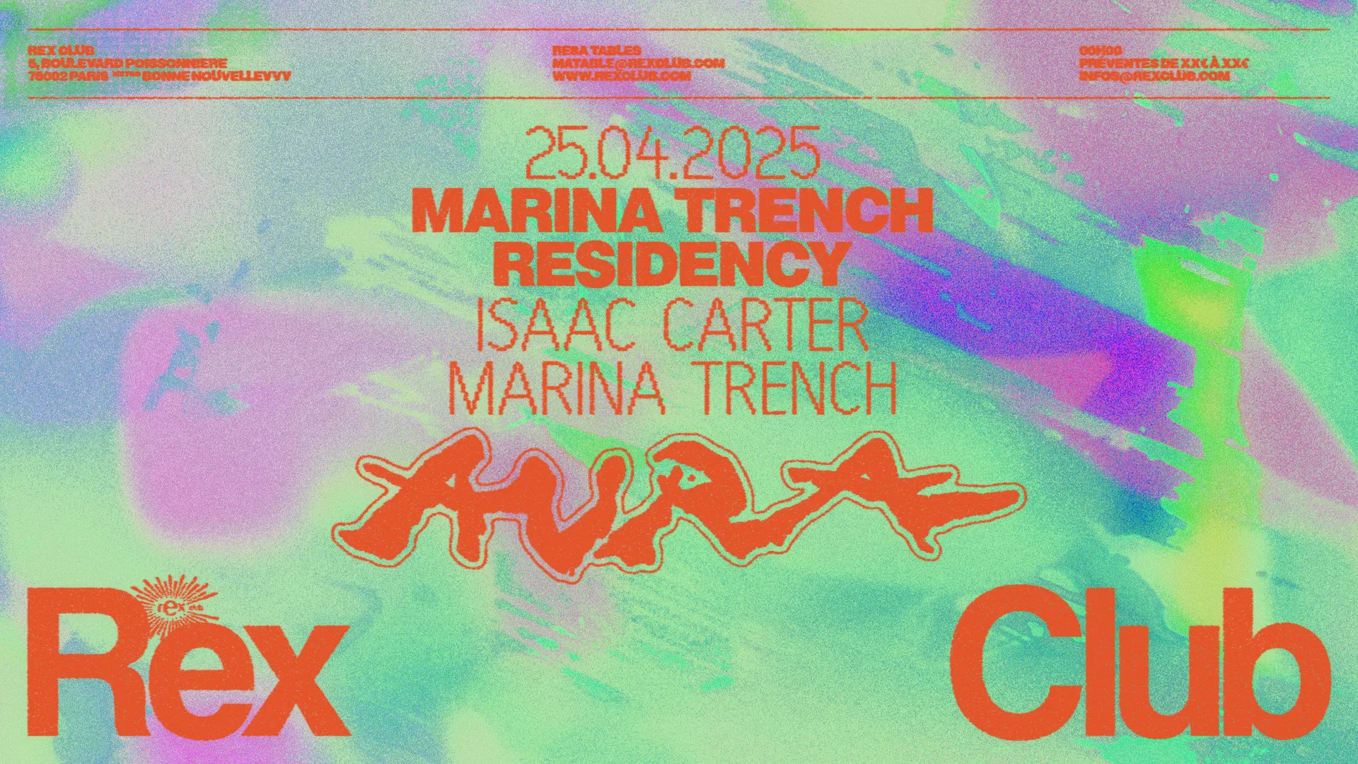 Marina Trench Aura's residency: Isaac Carter, Marina Trench