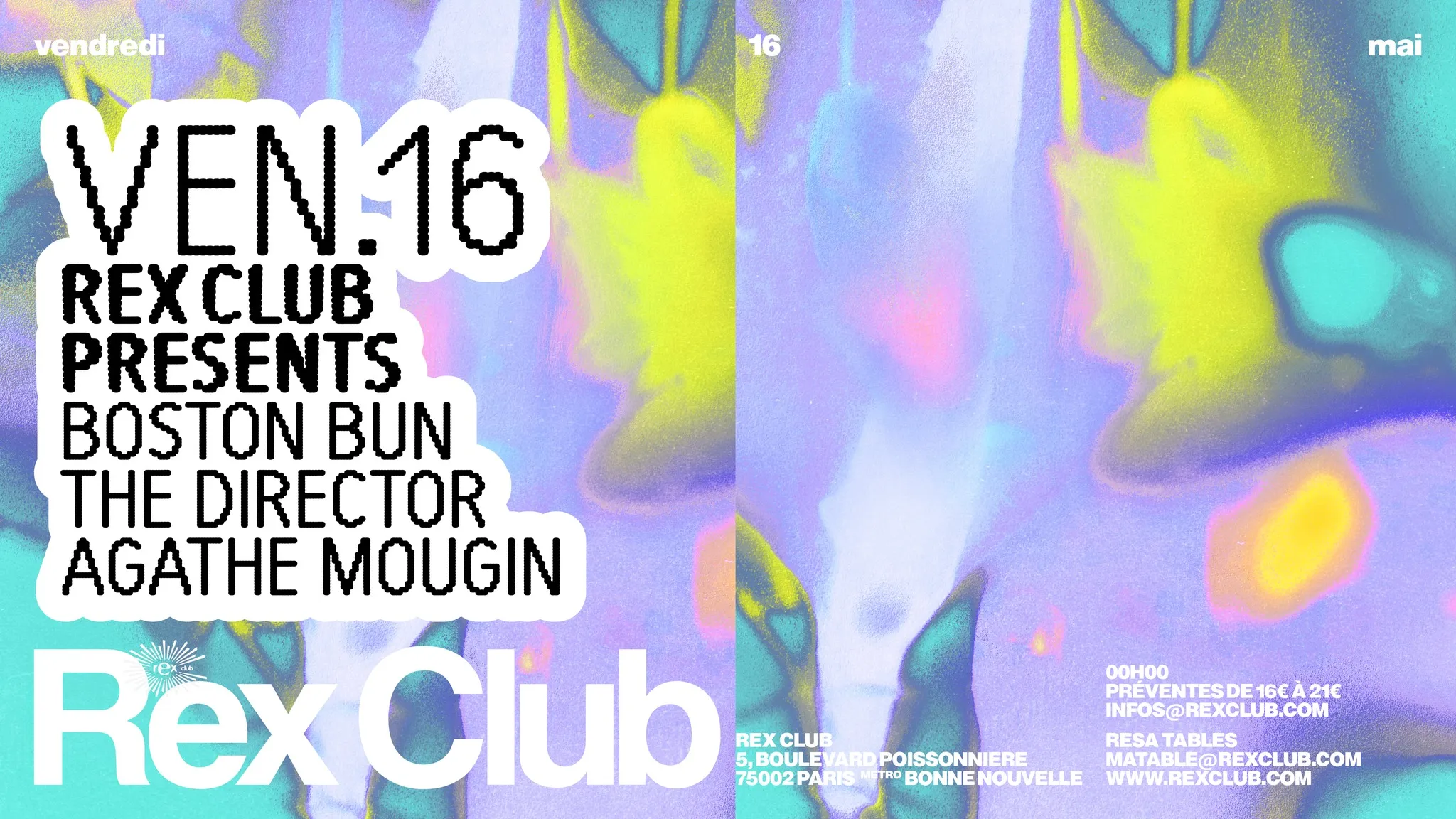Rex Club Presents: Boston Bun, The Director, Agathe Mougin