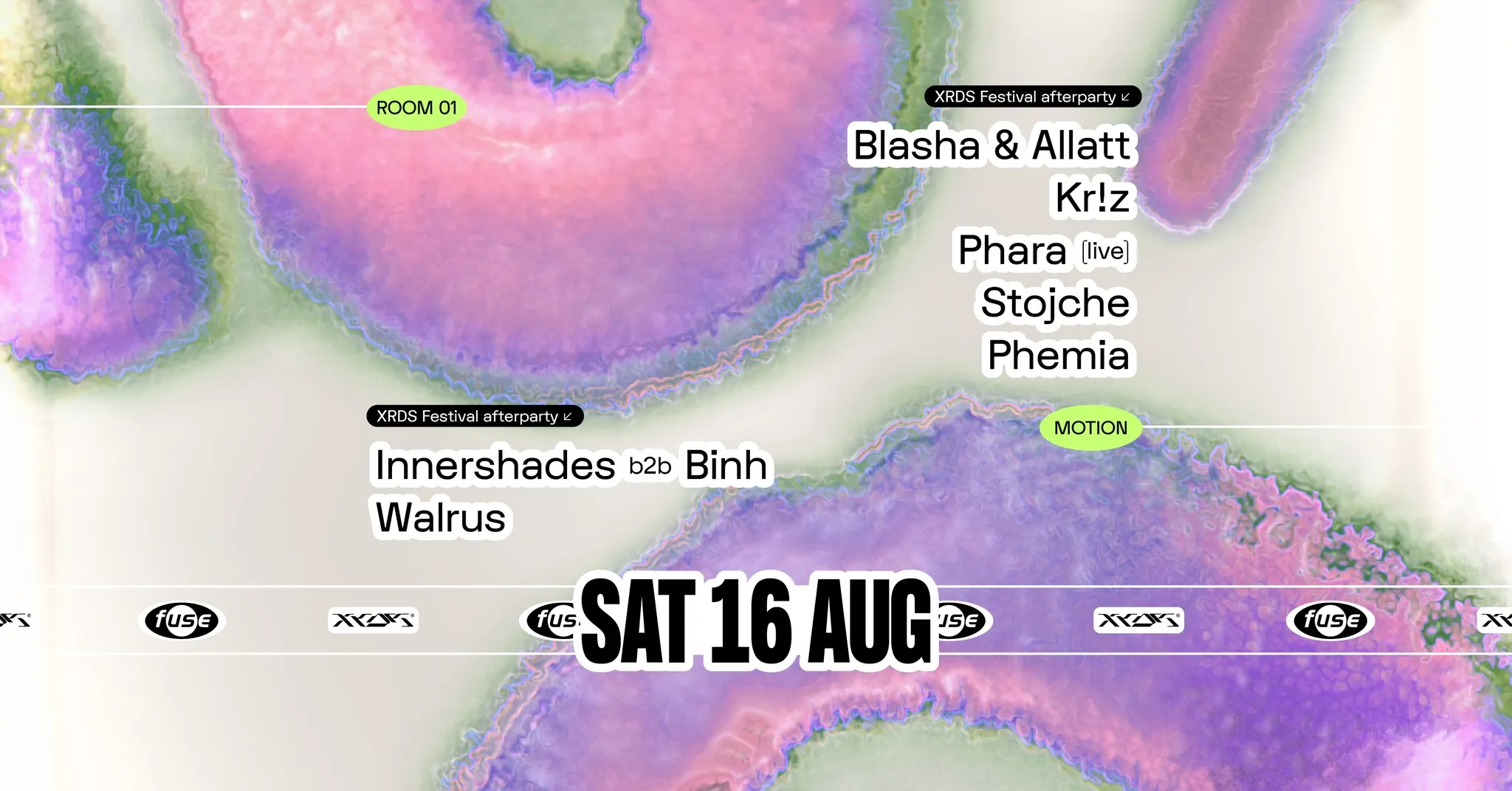 Fuse presents: Blasha & Allatt, Phara (live) & Innershades b2b Binh