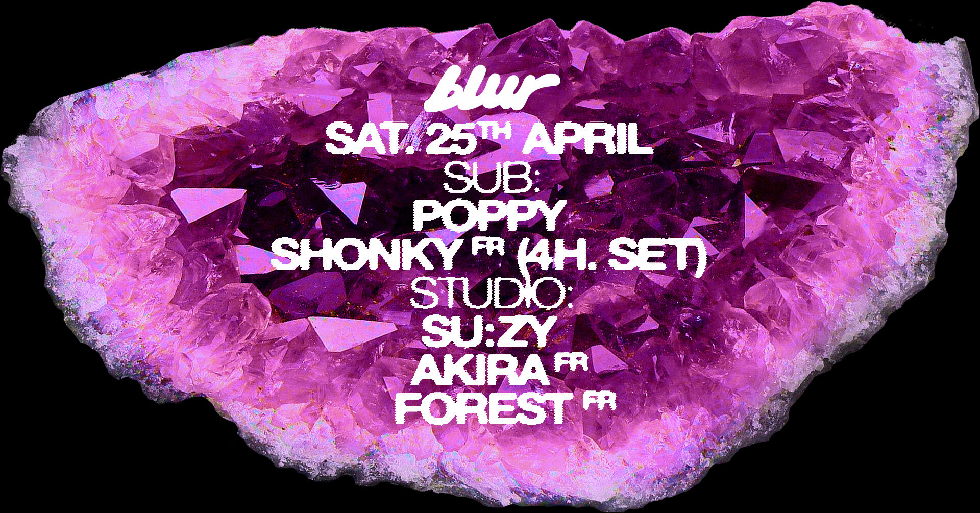 BLUR with Shonky, Poppy, Akira, Forest, su:zy