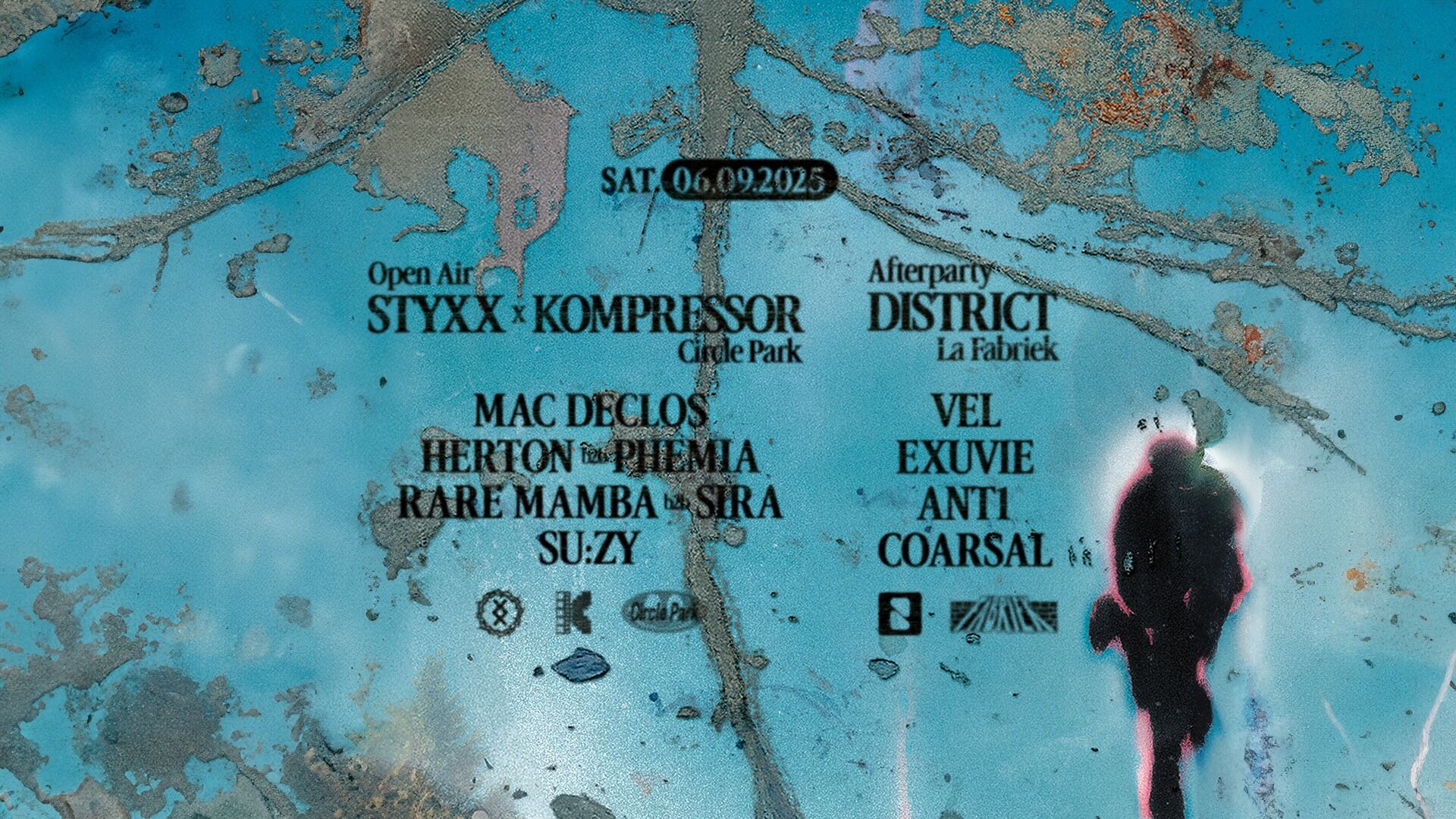 STYXX × KOMPRESSOR ⇁ Open Air at Circle Park ⇀ District Afterparty at La Fabriek