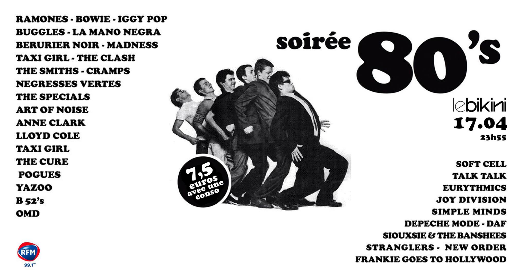 Soirée Années 80 - Le Bikini