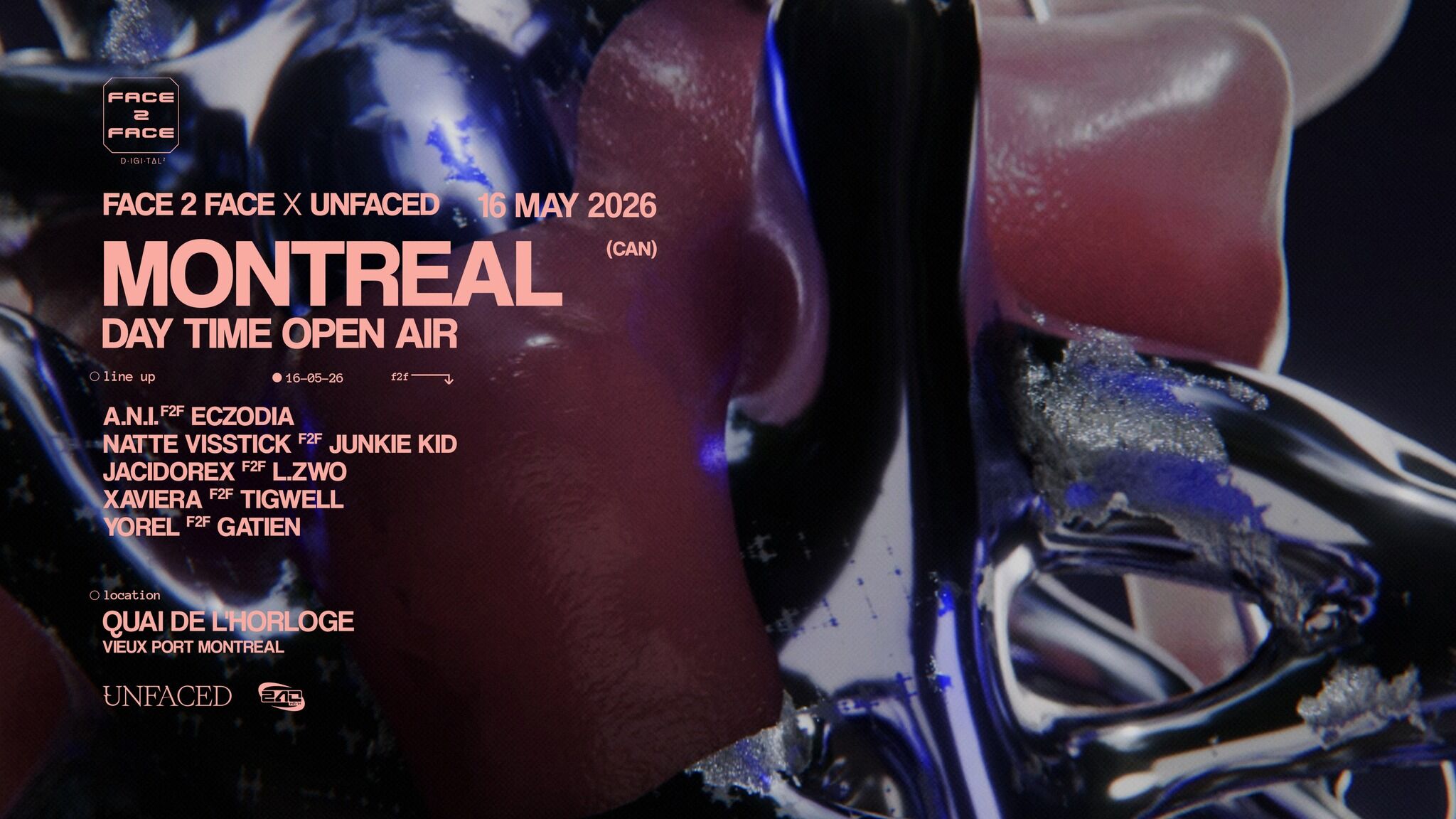 Unfaced x Face2Face OPEN AIR Montréal