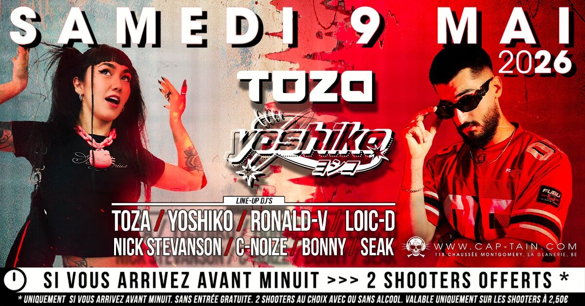 Yoshiko & Toza - Samedi 9 Mai 2026 au Cap'tain