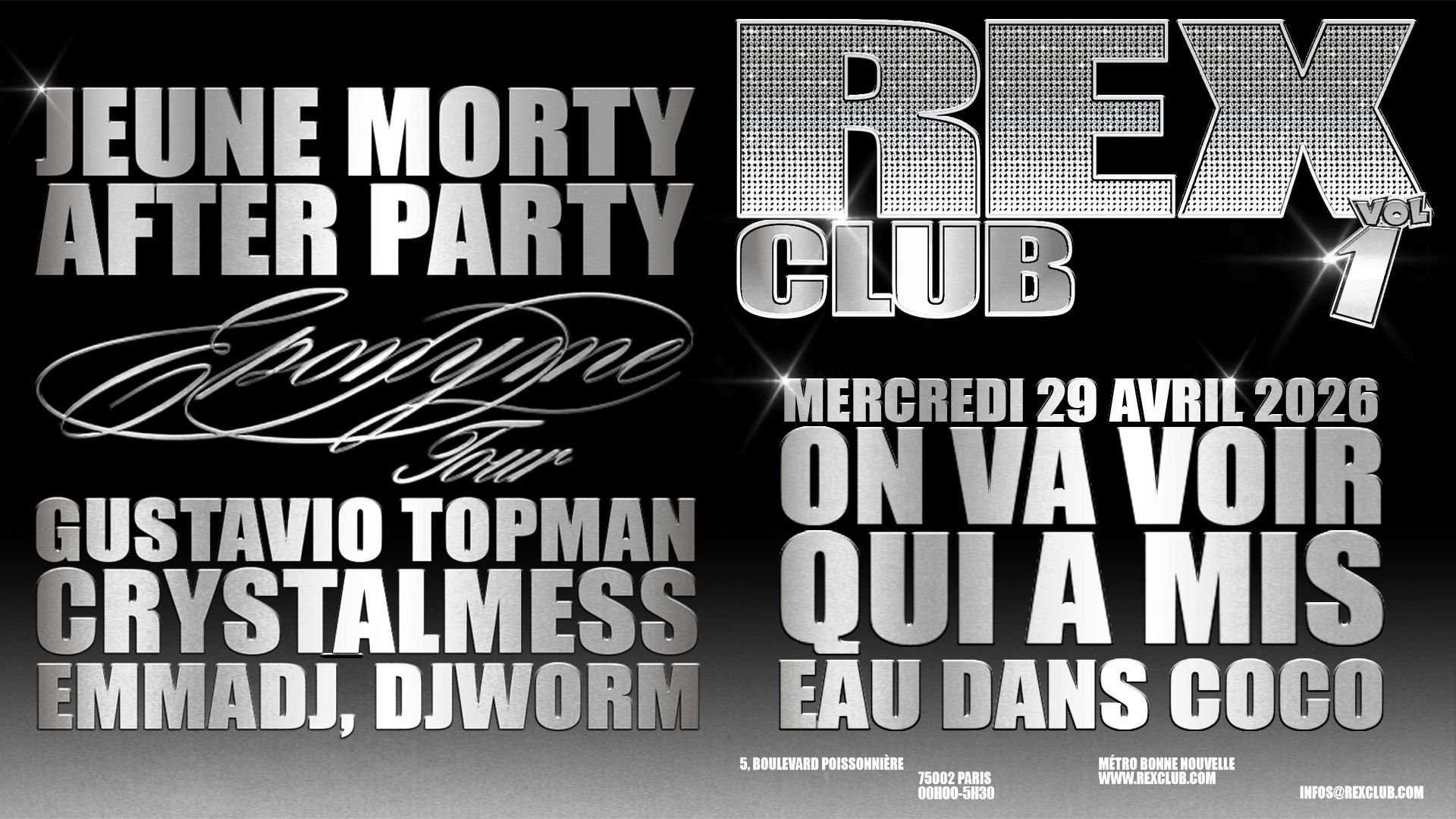 Jeune Morty After Party: Gustavio Topman, Crystalmess & more