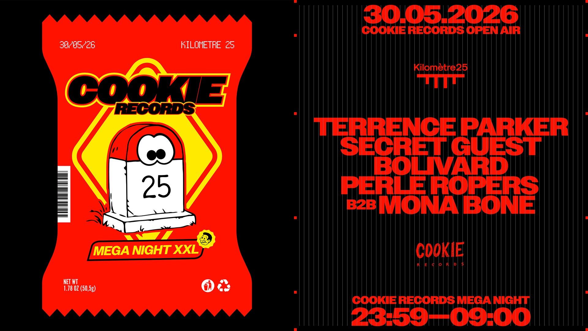 Cookie Open Air : Terrence Parker + Secret Guest + Bolivard
