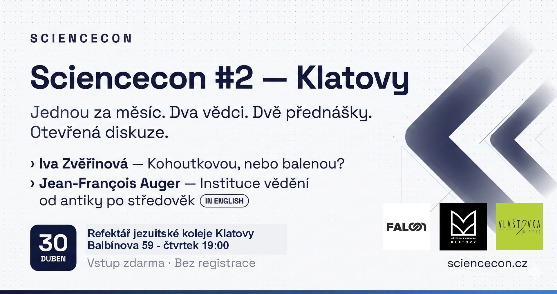 Sciencecon #2: Voda v plastu & Historie vědění (v AJ)