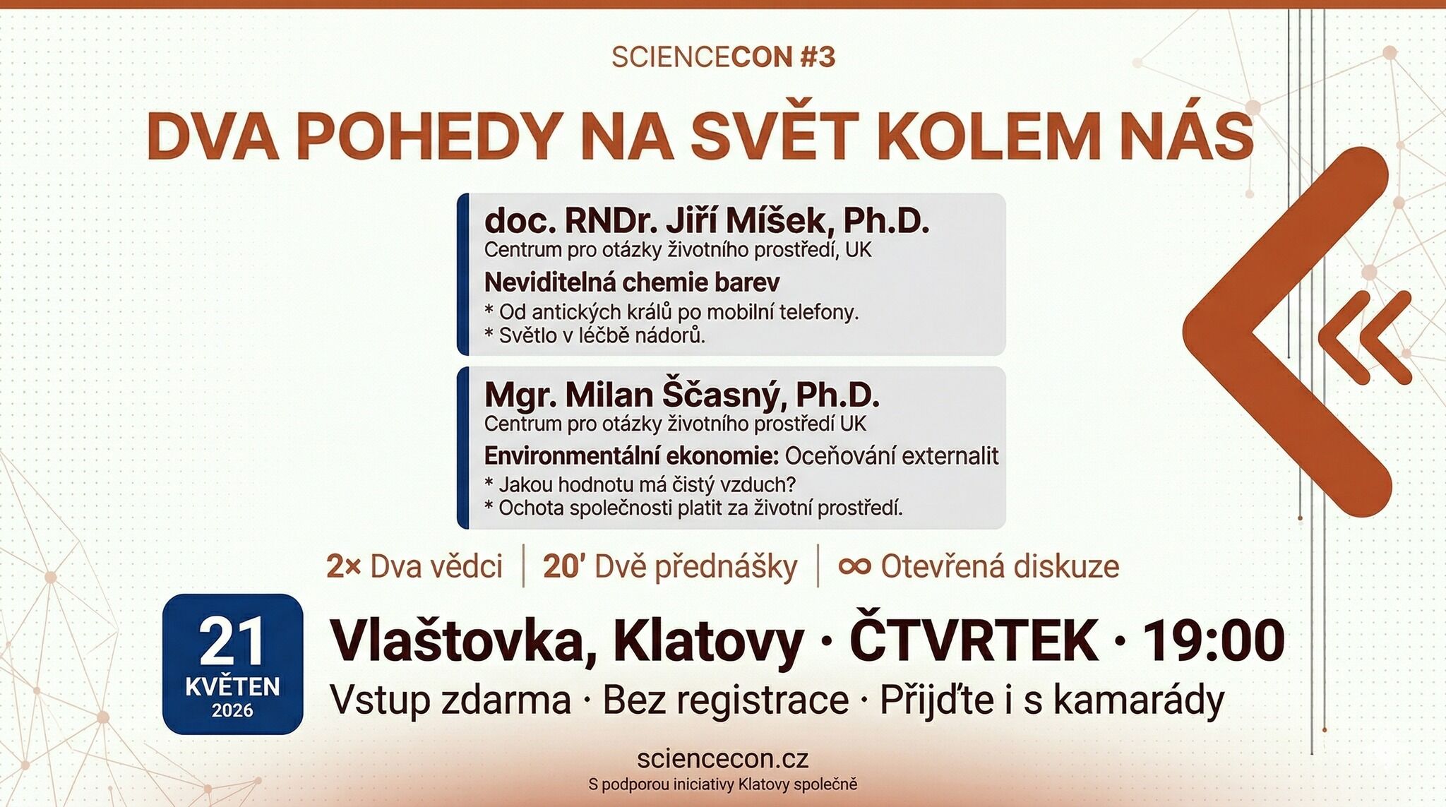 Sciencecon #3: Chemie barev & Cena čistého vzduch